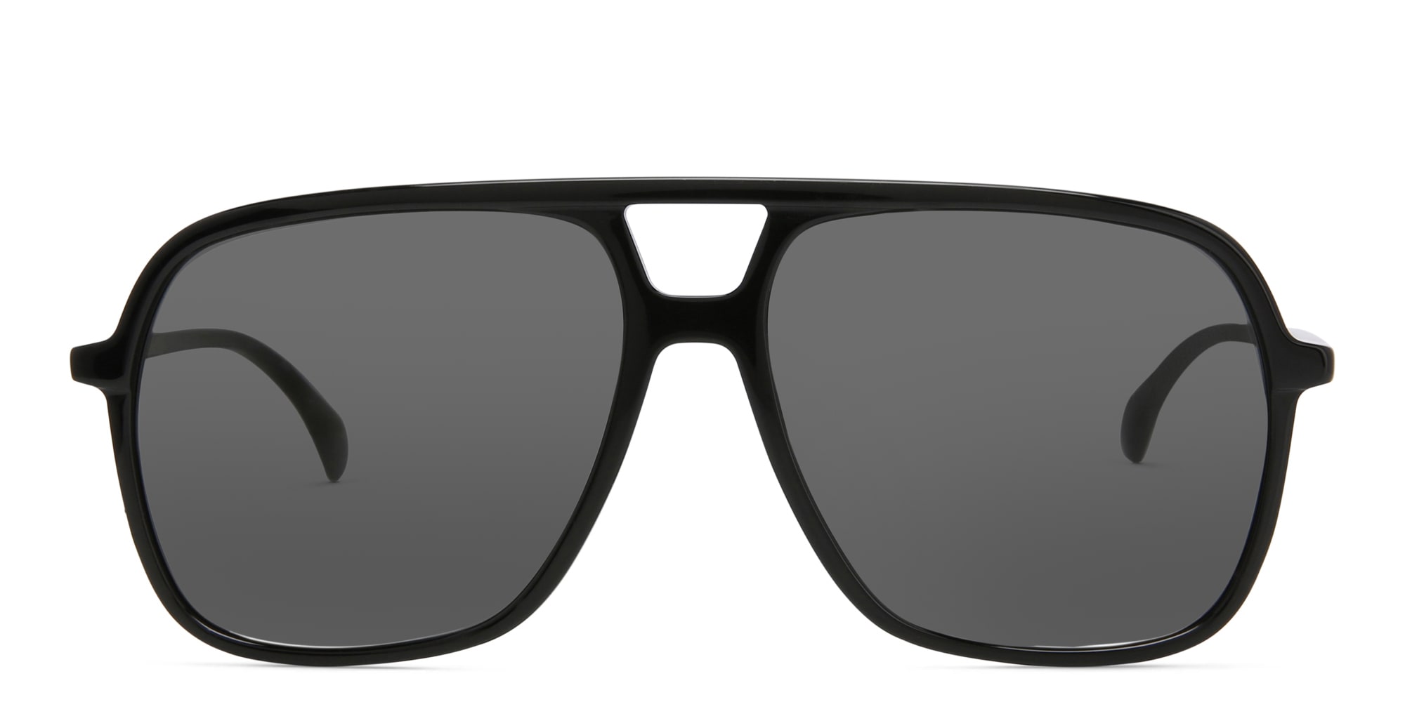 Shop GUCCI Aviator Sunglasses in Black online.