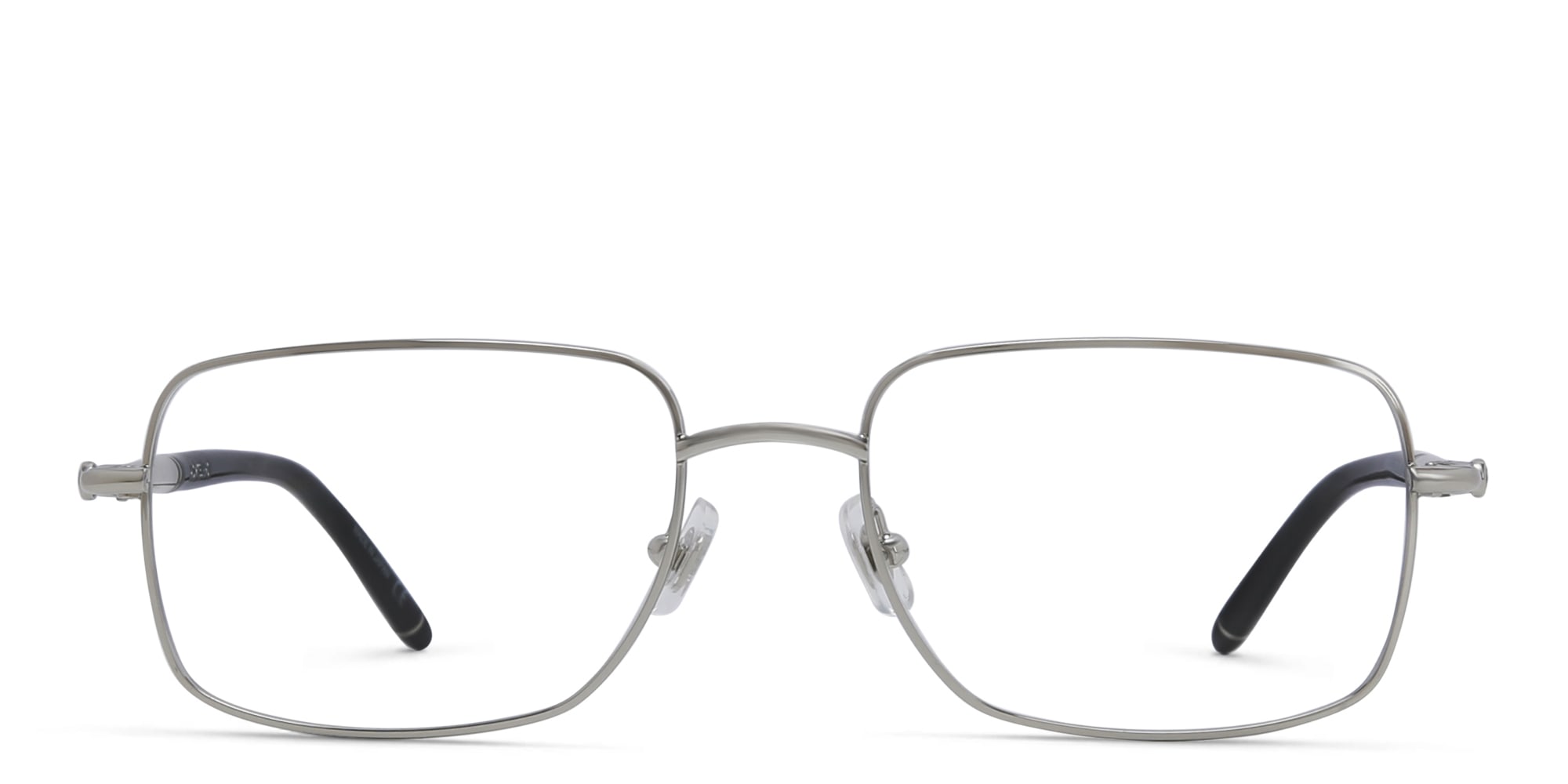 Shop MONTBLANC Rectangle Eyeglasses in Silver online.