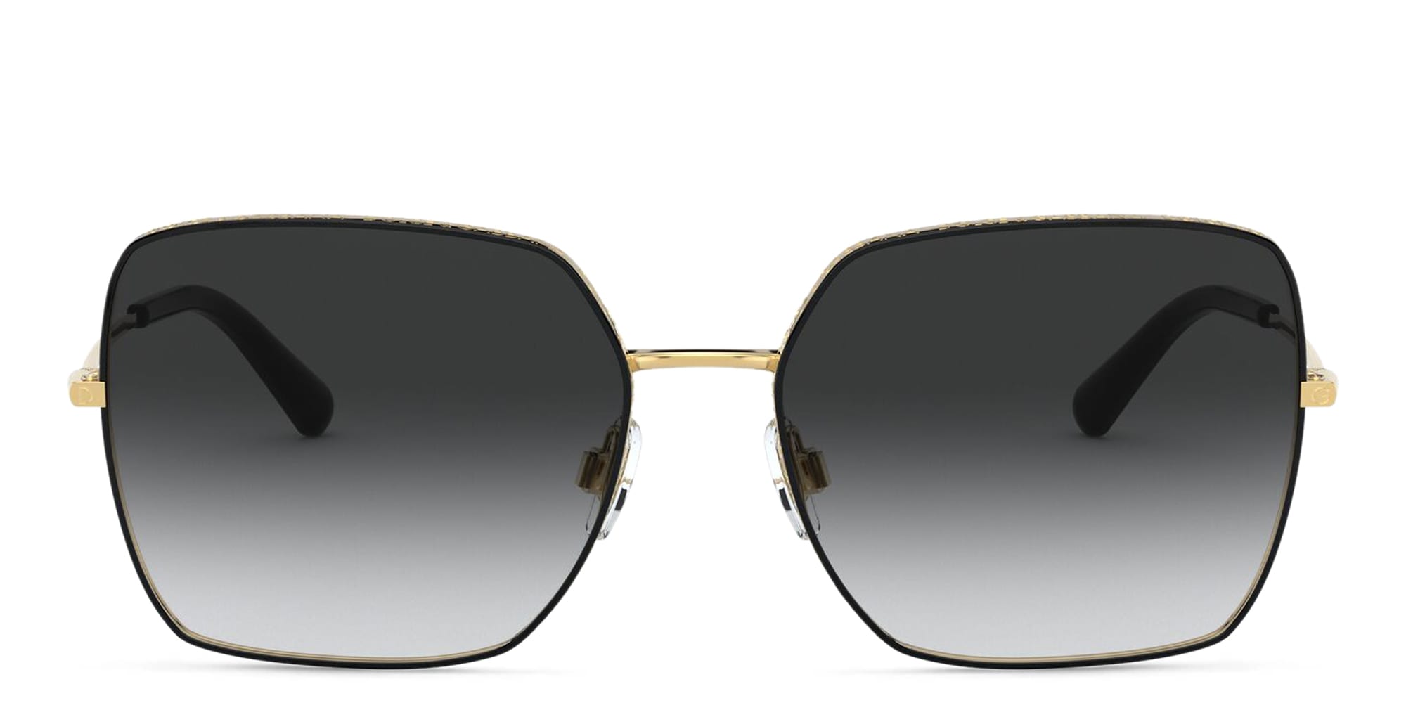 Shop Dolce & Gabbana Square Sunglasses in Black online.