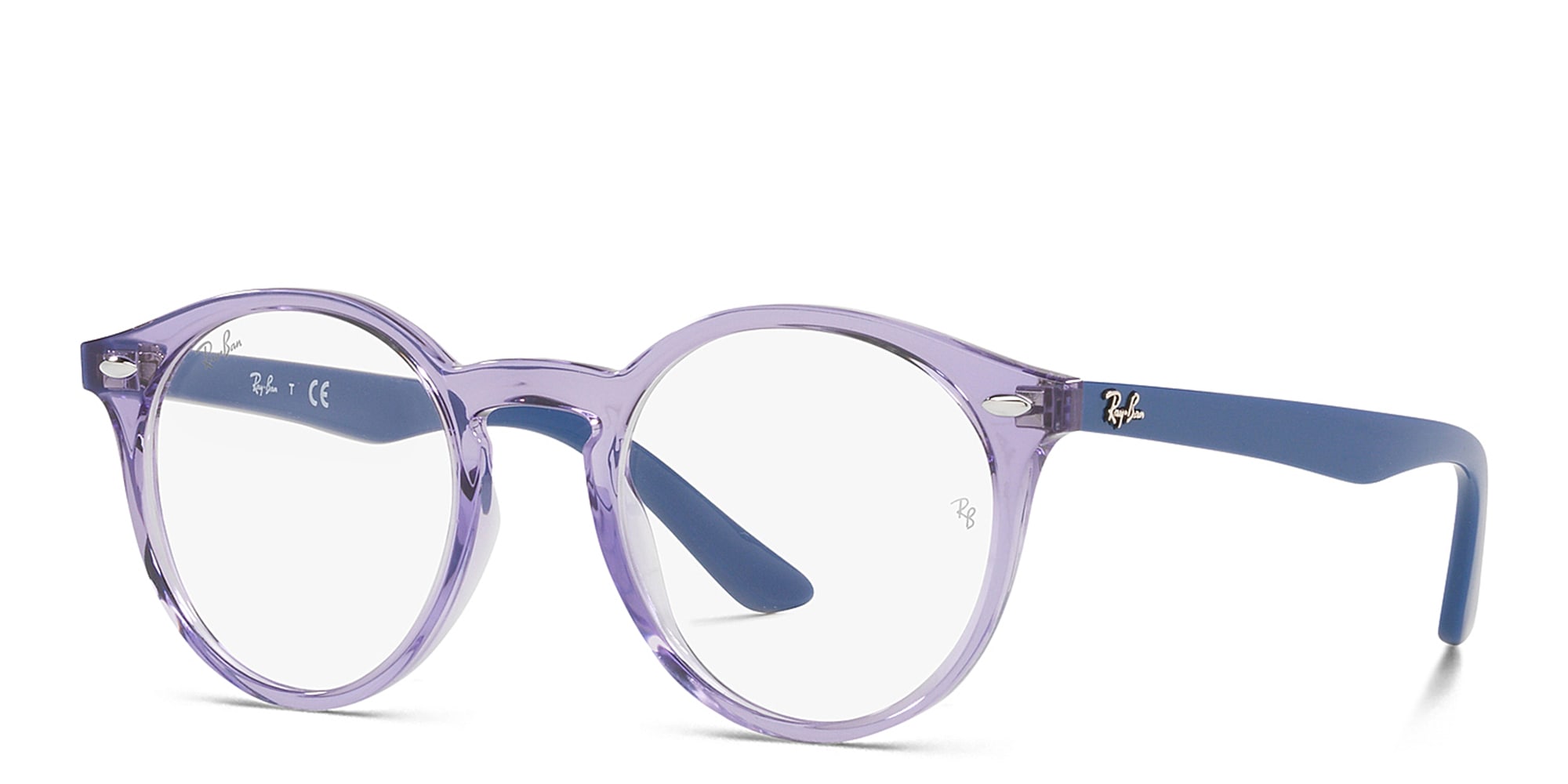 تسوق نظارة طبية بإطار بانتوس للأطفال راي بان جونيور بلون Transparent Purple أونلاين.