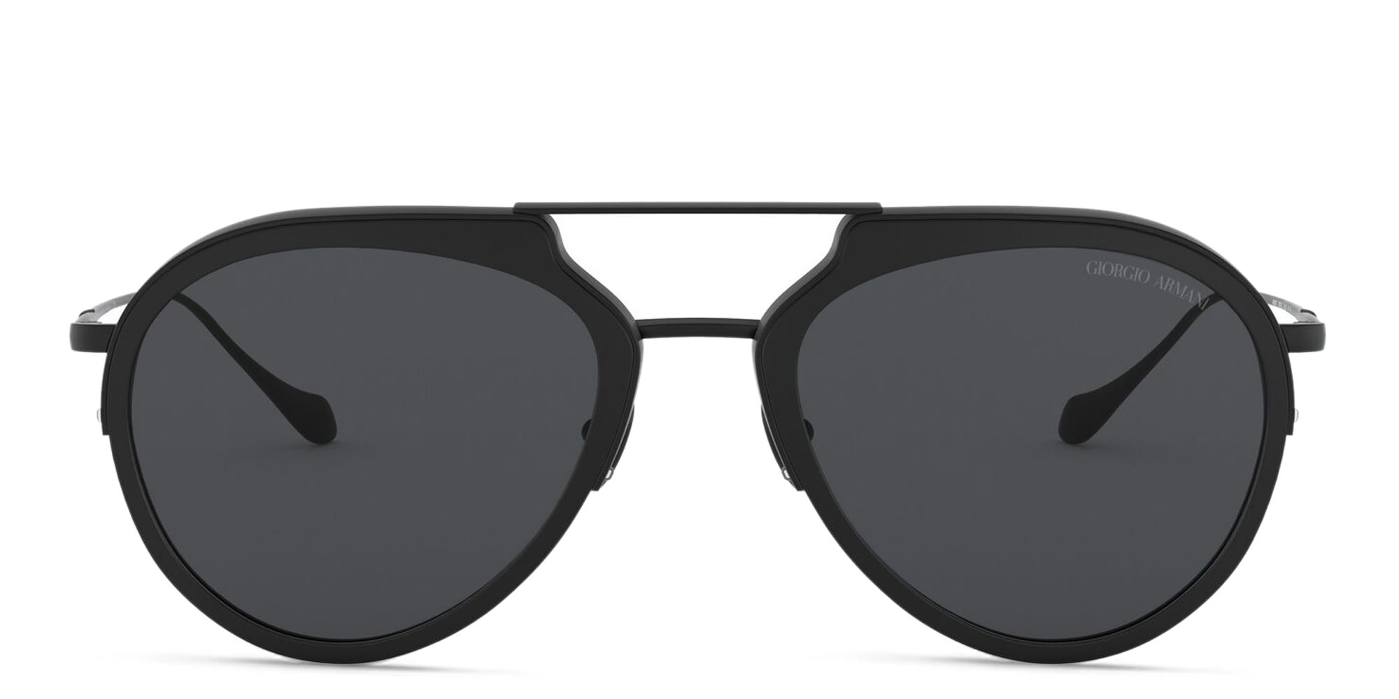 تسوق نظارة شمسية أفياتور جورجو أرماني بلون Matte Black أونلاين.