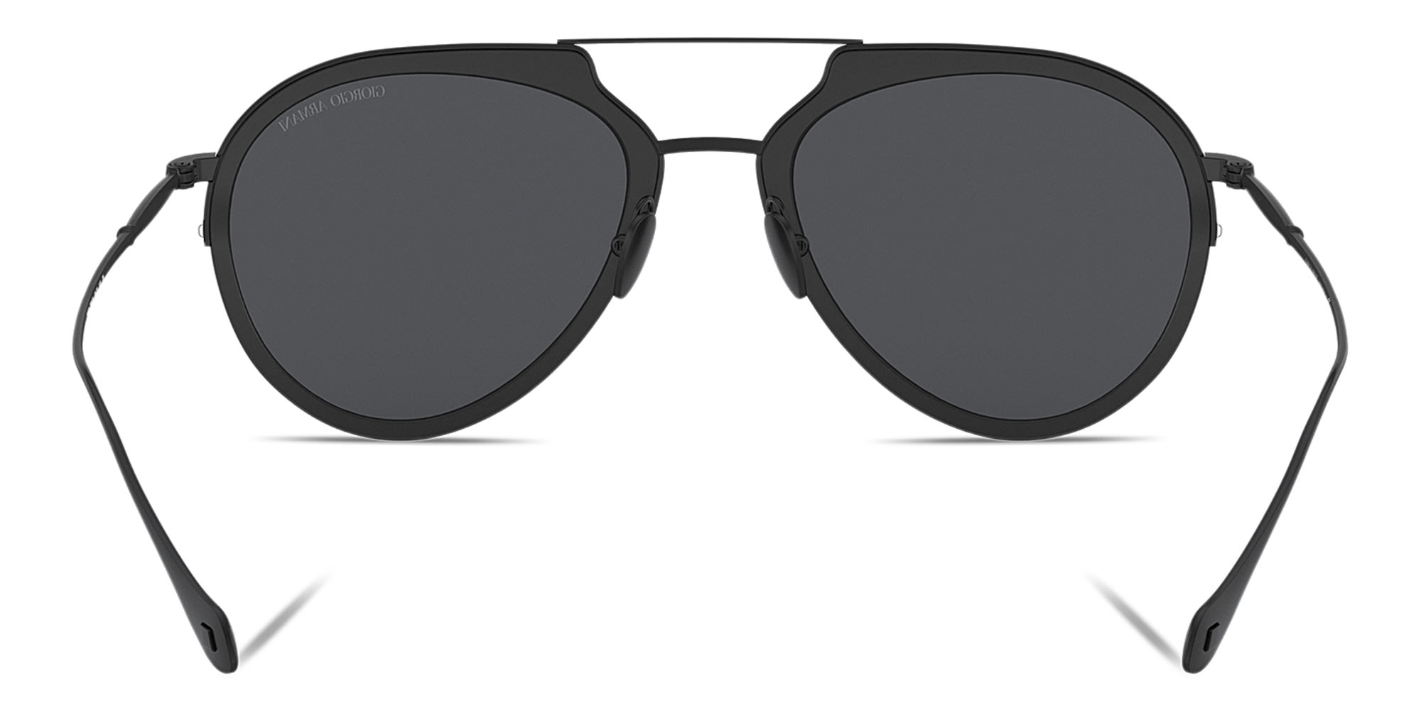 تسوق نظارة شمسية أفياتور جورجو أرماني بلون Matte Black أونلاين.