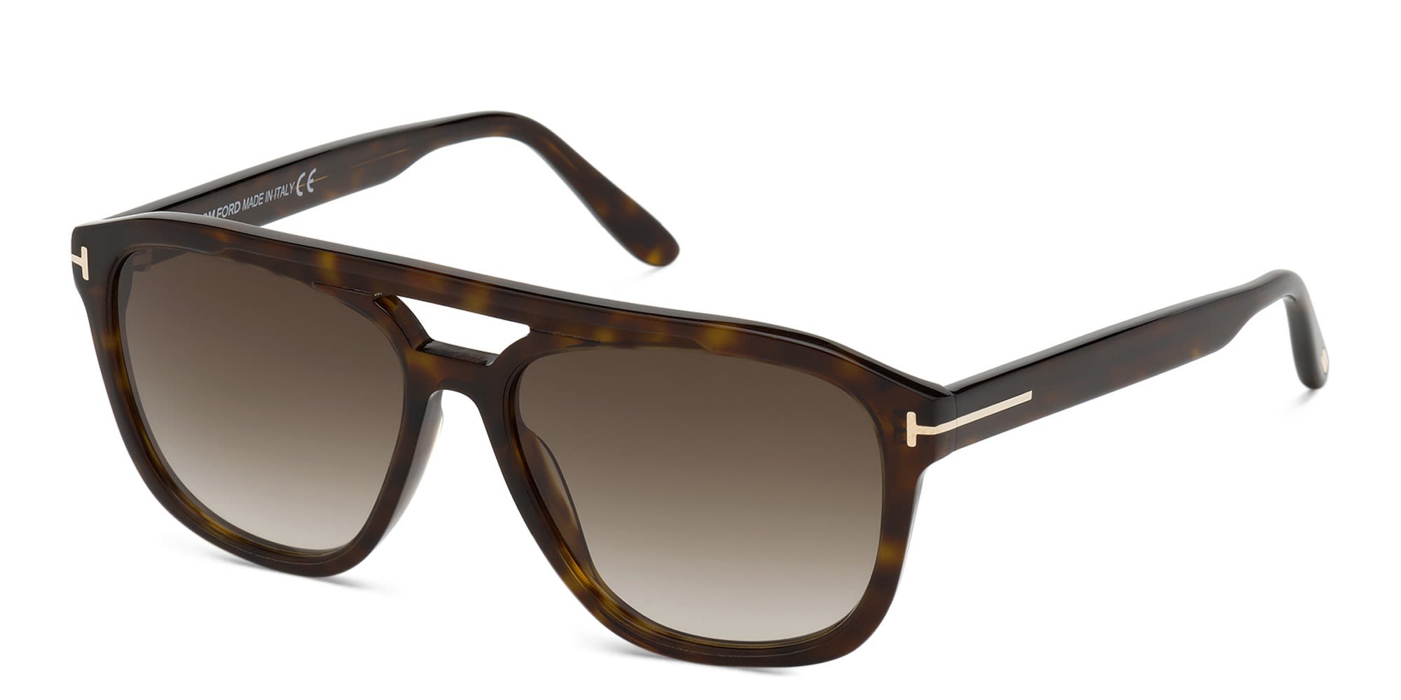 Shop TOM FORD Cat Eye Sunglasses in Dark Havana online.