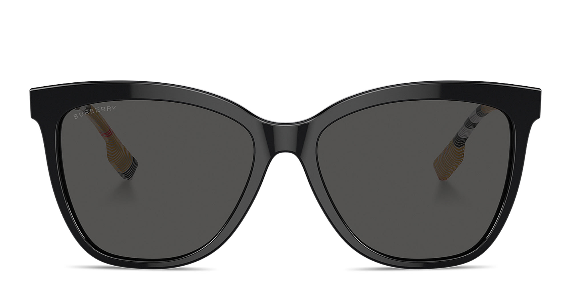 Shop BURBERRY Clare Square Sunglasses in Black online.