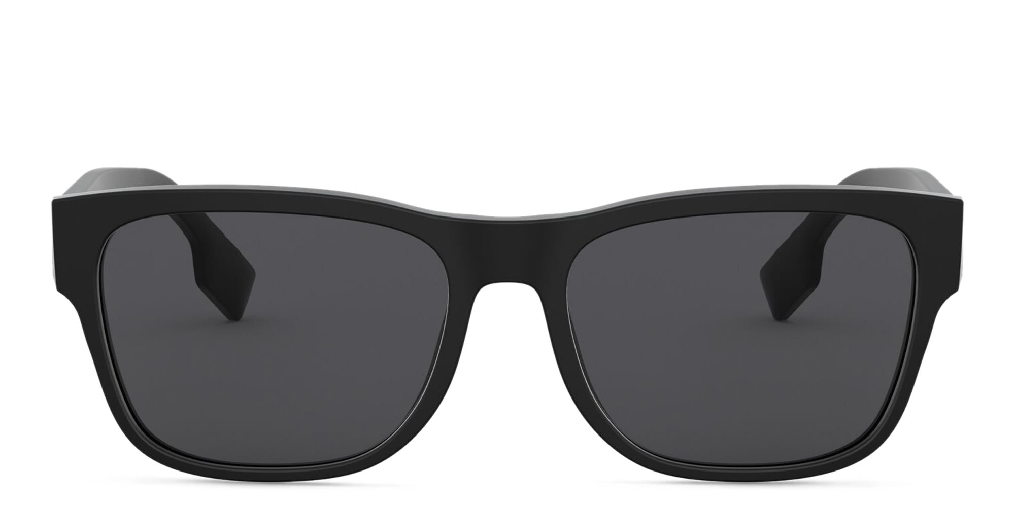 Shop BURBERRY Square Sunglasses in Matte Black online.