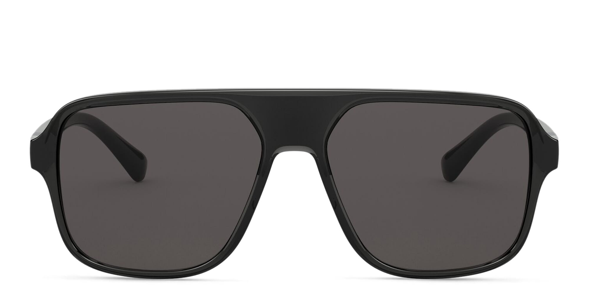 Shop Dolce & Gabbana Square Sunglasses in Transparent Grey & Black online.