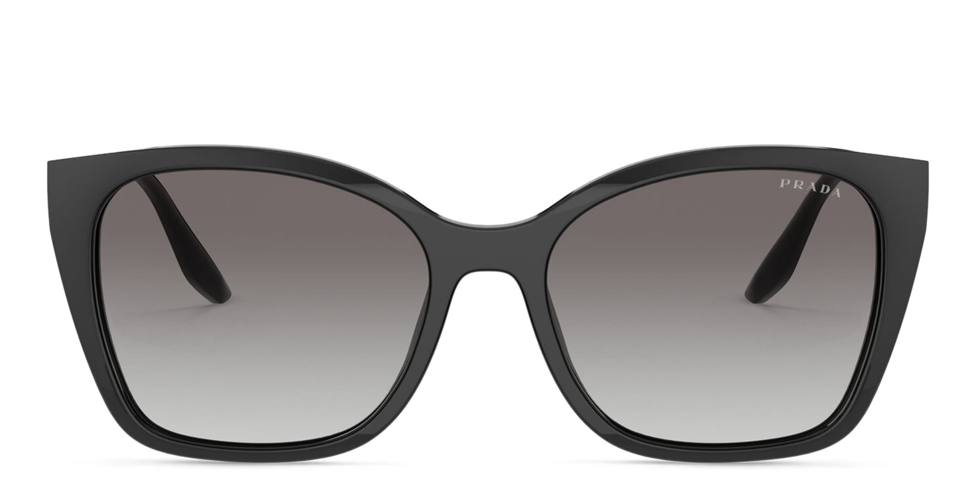 Shop PRADA Cat Eye Sunglasses in Black online.