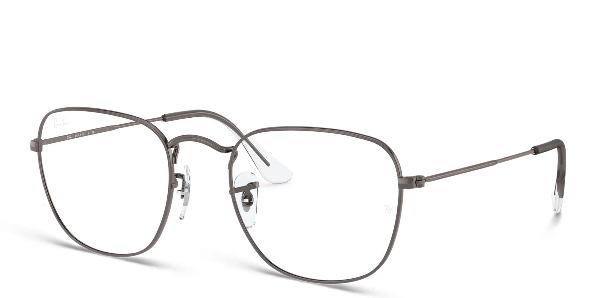 Shop Ray-Ban Frank Unisex Square Eyeglasses in Gunmetal online.