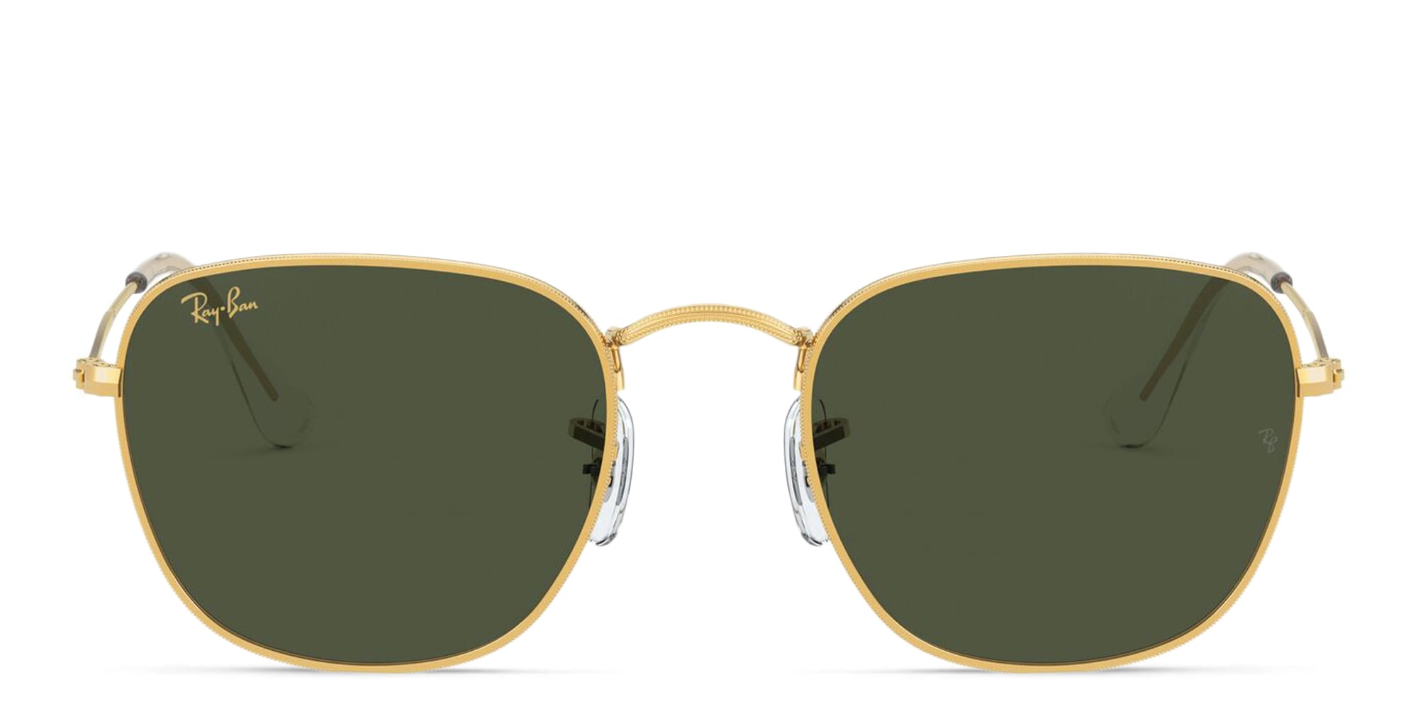 Shop Ray-Ban Frank Square Sunglasses in Gold online.