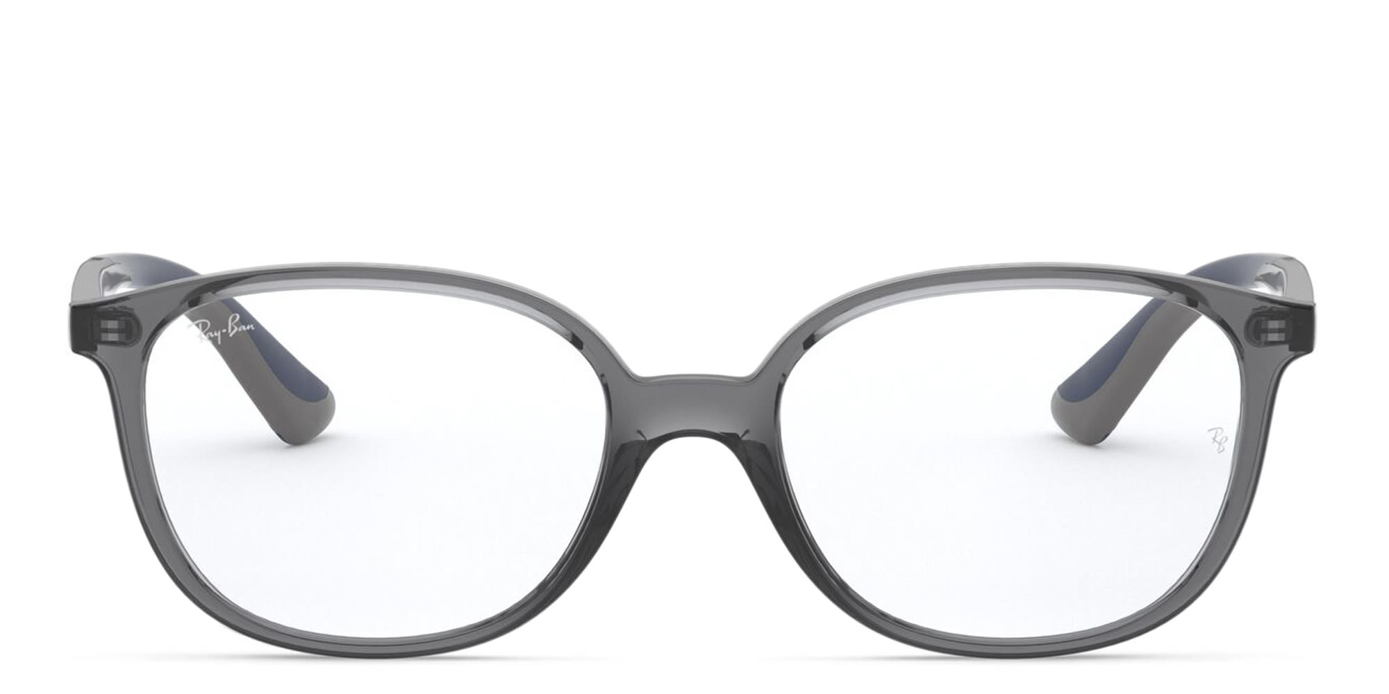 Shop Ray-Ban Junior Kids Square Eyeglasses in Transparent Grey online.