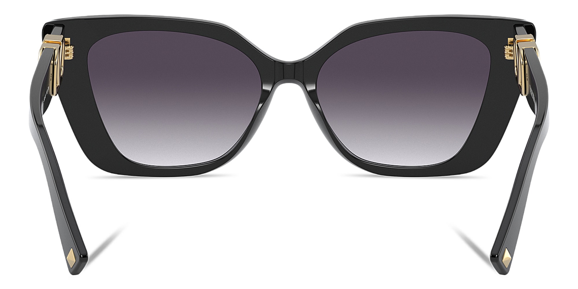 Shop VALENTINO Cat Eye Sunglasses in Black online.
