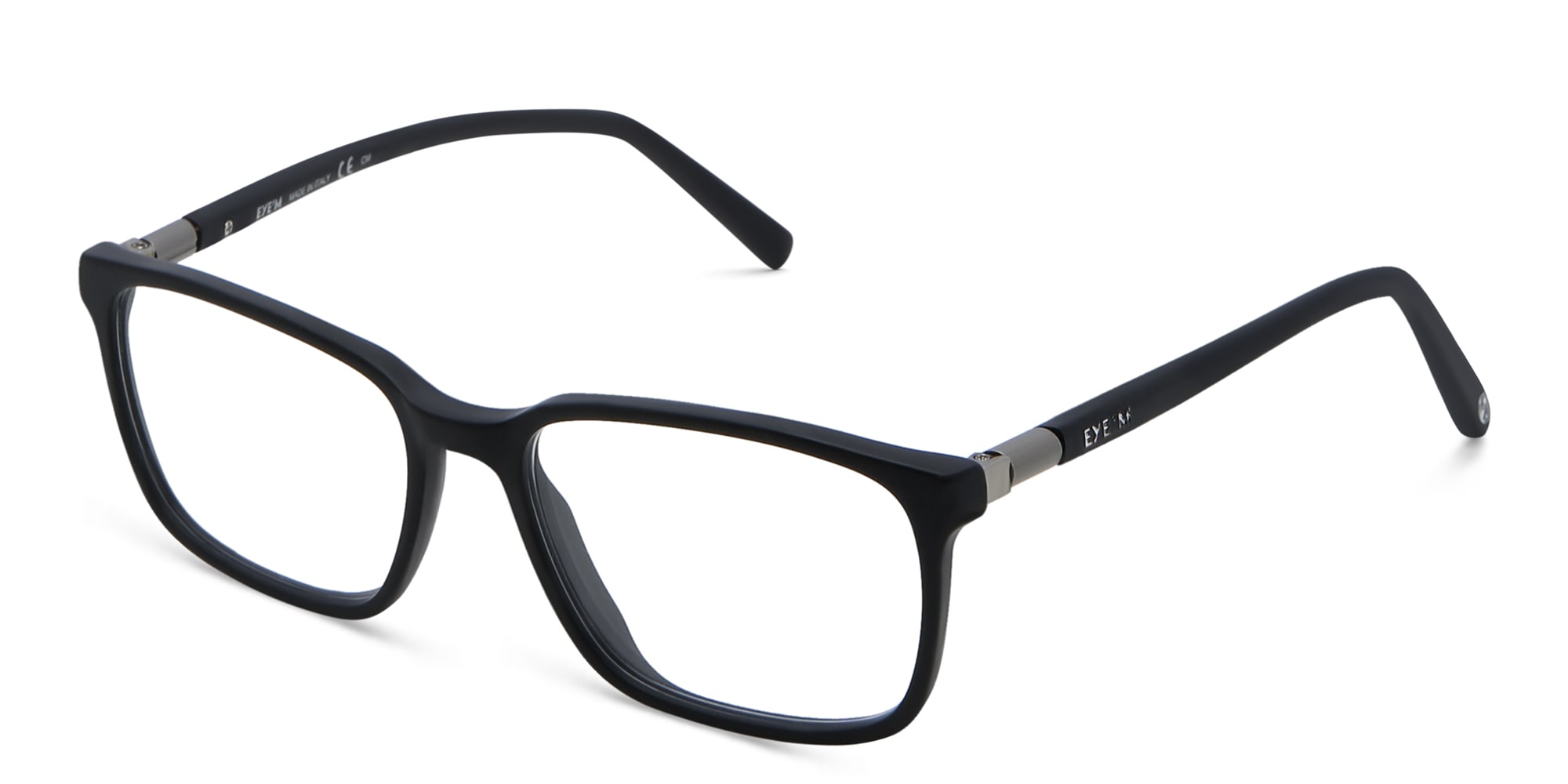 Shop EYE'M Rectangle Eyeglasses in Black online.