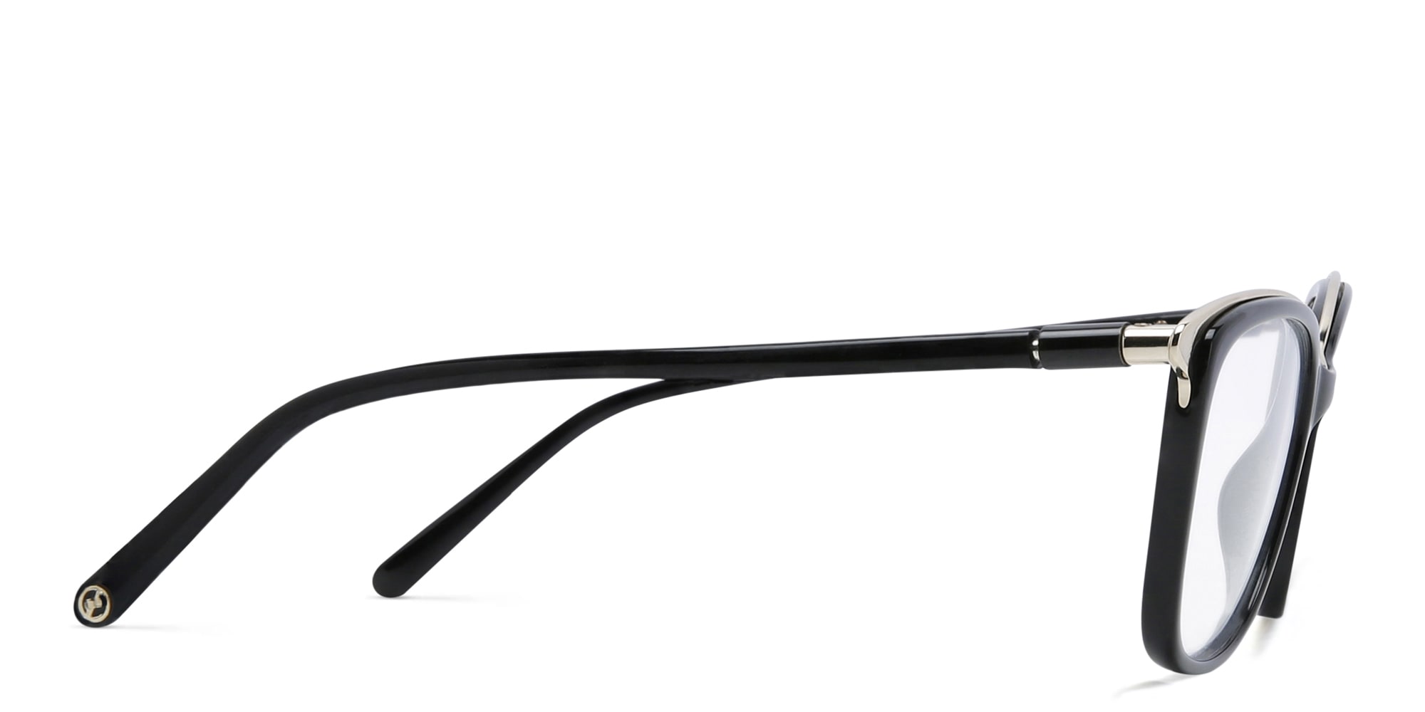 Shop EYE'M Square Eyeglasses in Black online.