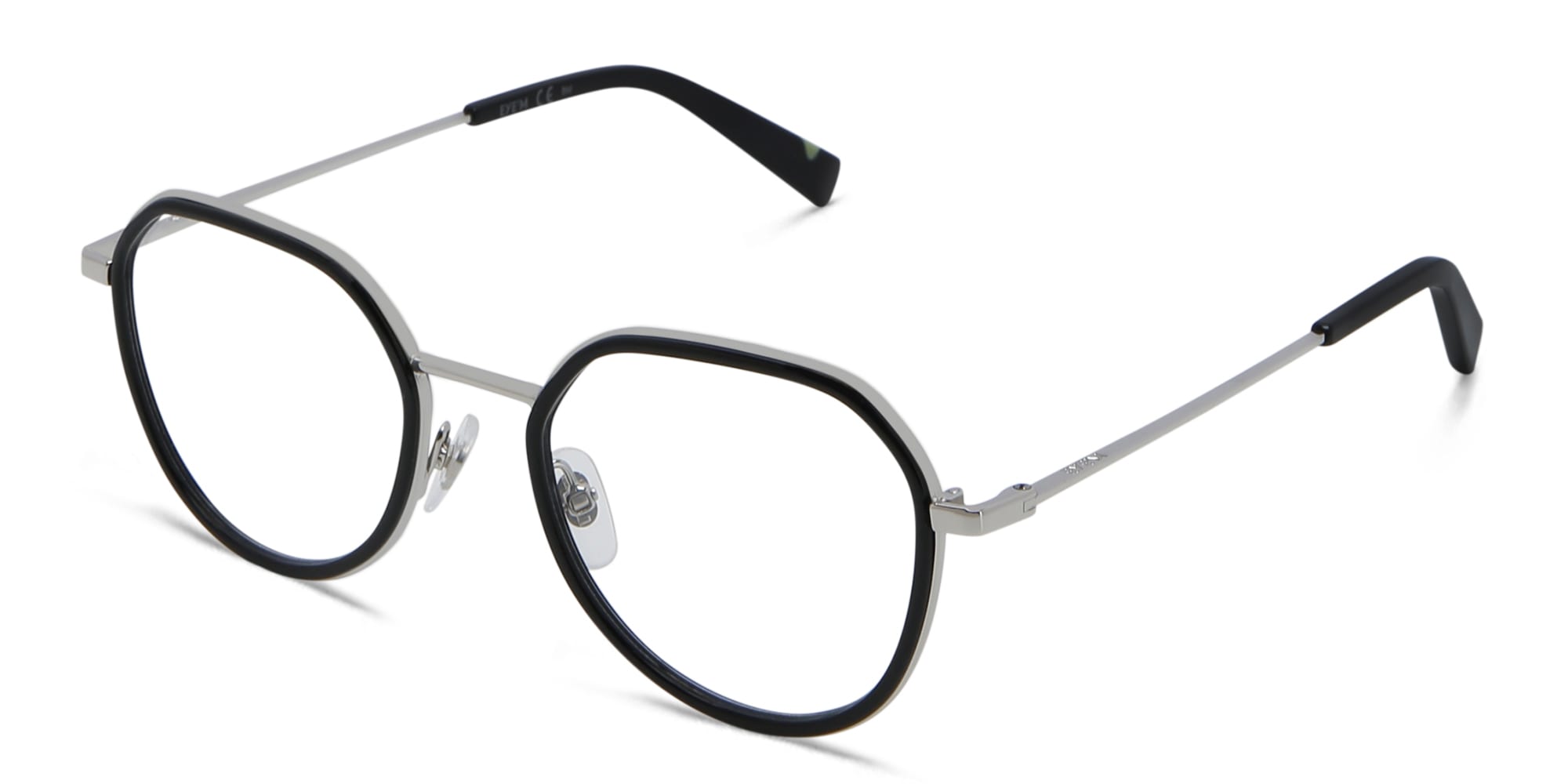 Shop EYE'M Unisex Round Eyeglasses in Black online.