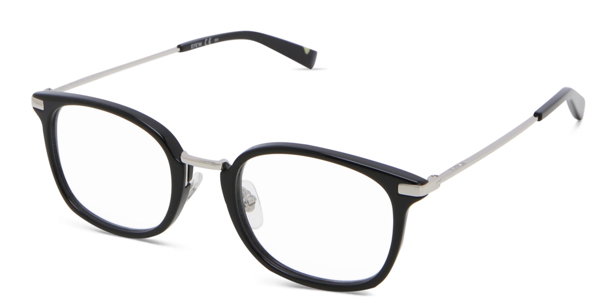 Shop EYE'M Unisex Square Eyeglasses in Black online.
