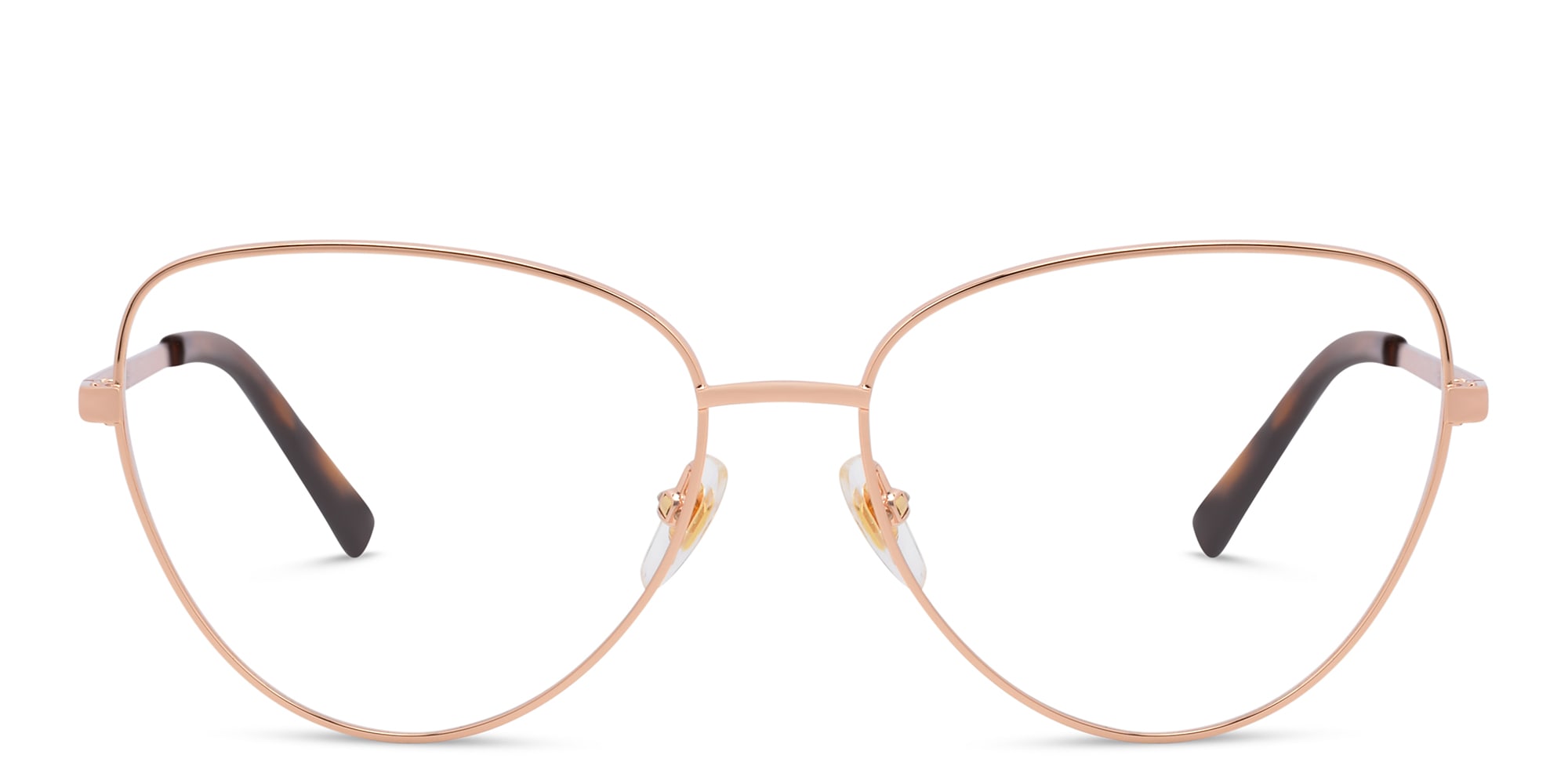 Shop EYE'M Cat Eye Eyeglasses in Rose Gold online.