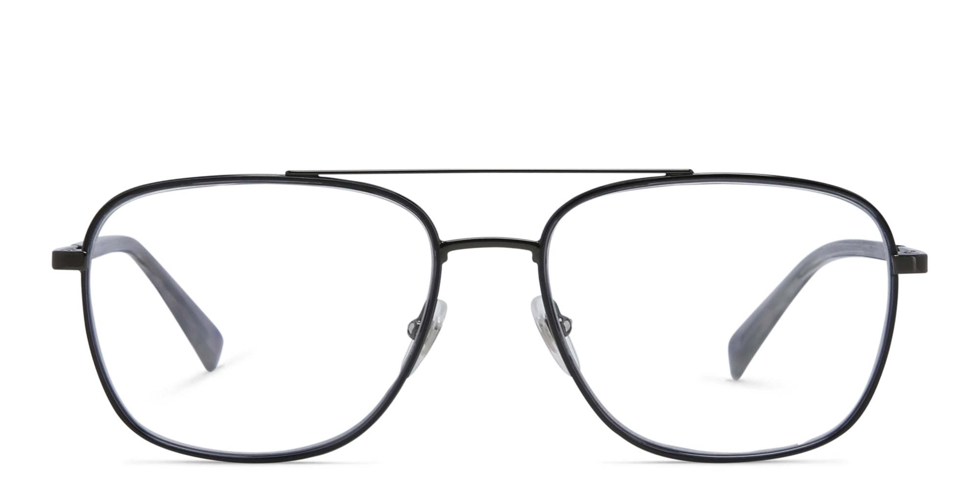 Shop EYE'M Wide Square Eyeglasses in Gunmetal online.