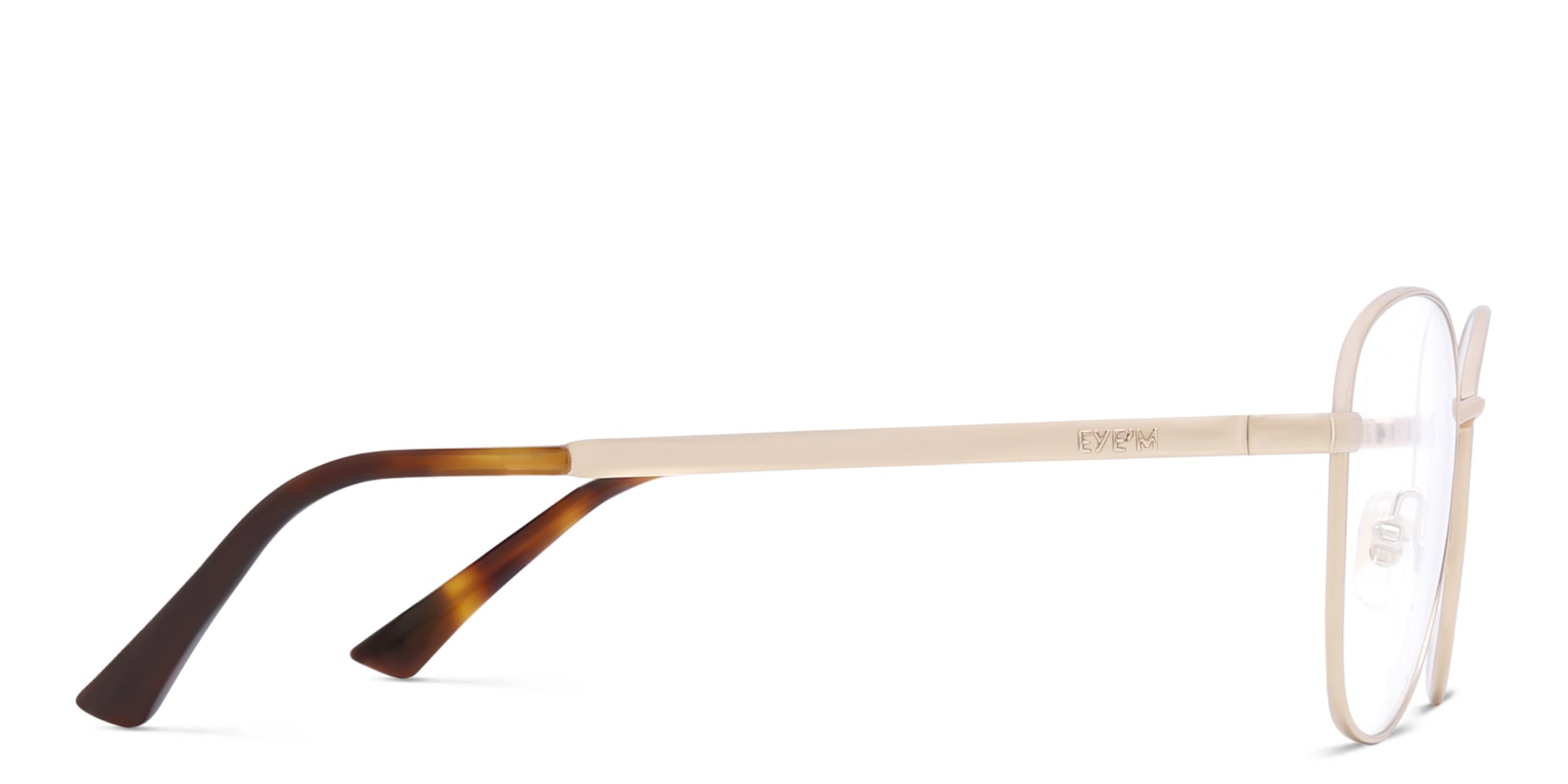 Shop EYE'M Round Eyeglasses in Rose Gold online.