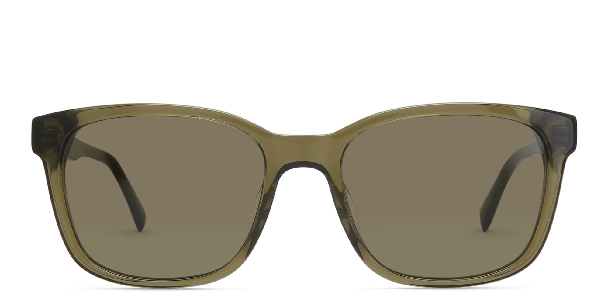 Shop EYE'M Square Sunglasses in Green online.