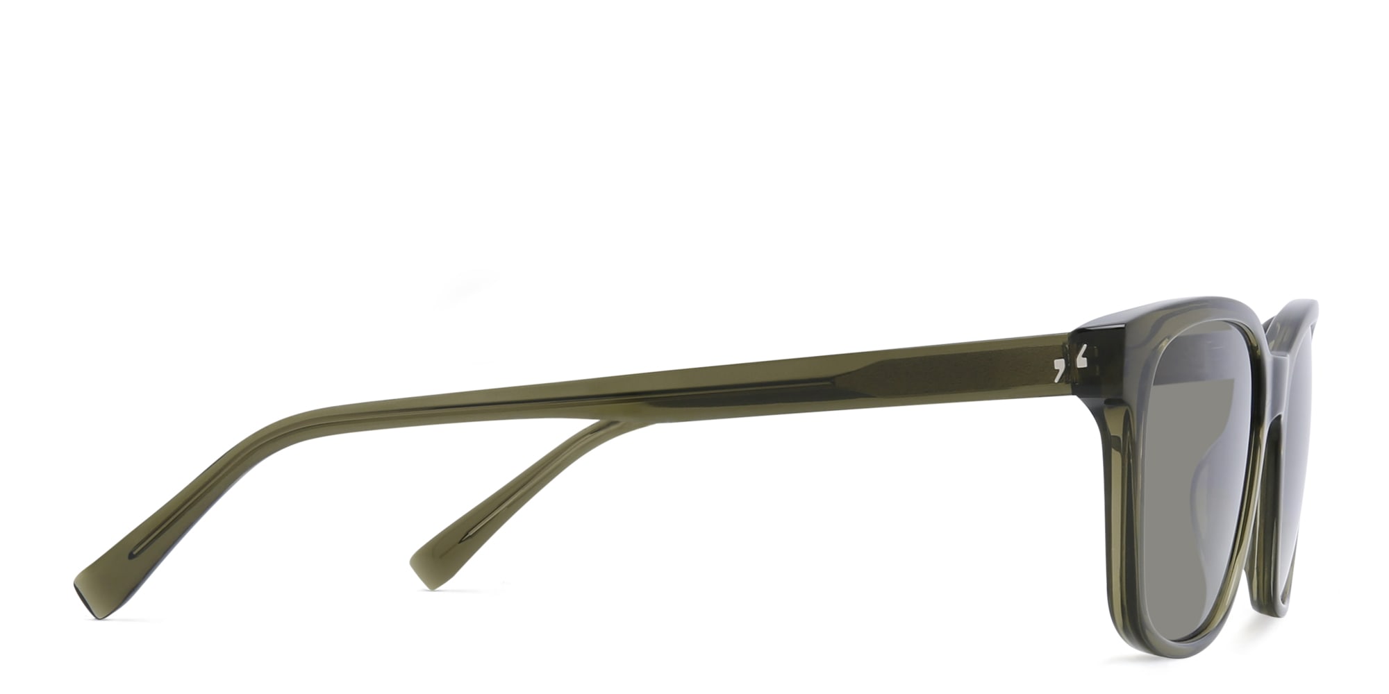 Shop EYE'M Square Sunglasses in Green online.