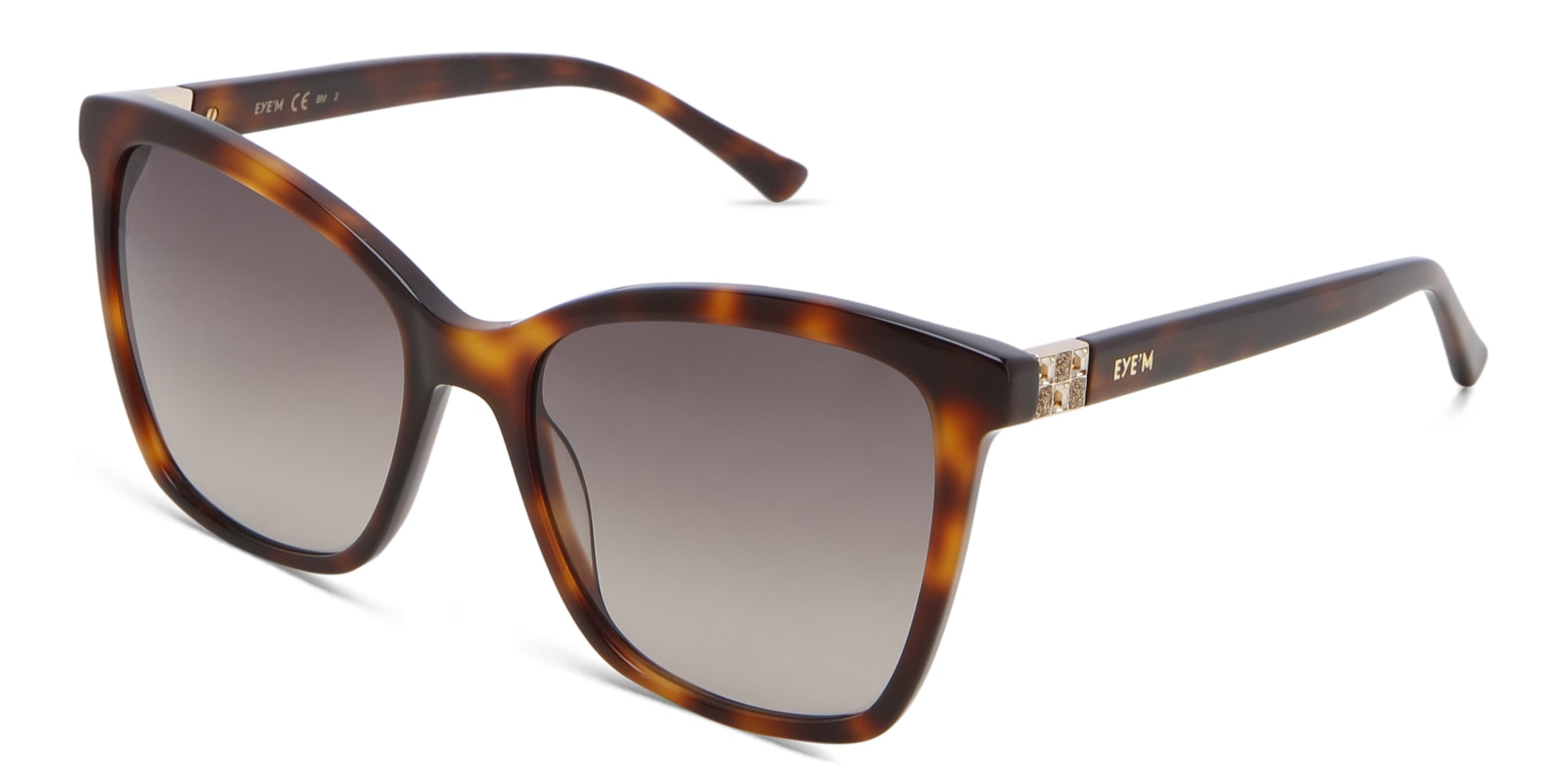 Shop EYE'M Cat Eye Sunglasses in Havana online.