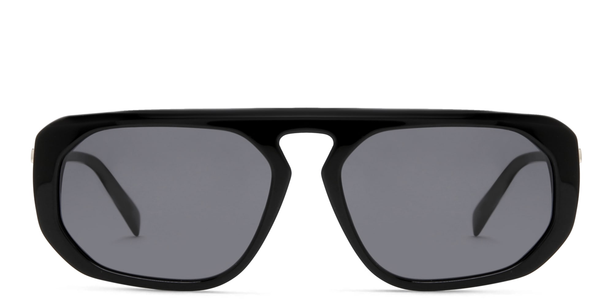 Shop EYE'M Irregular Sunglasses in Black online.
