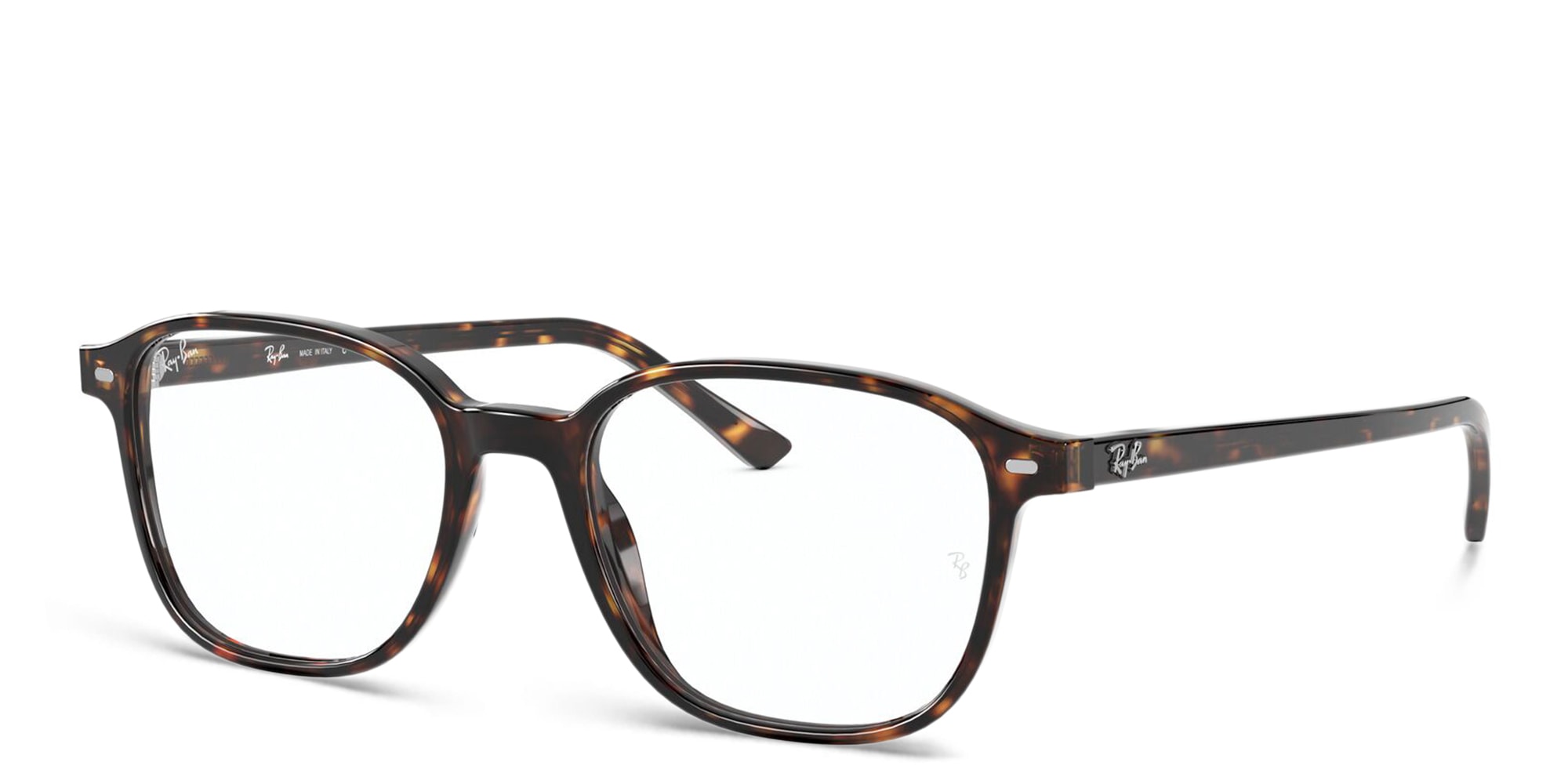 Shop Ray-Ban Leonard Square Eyeglasses in Havana online.