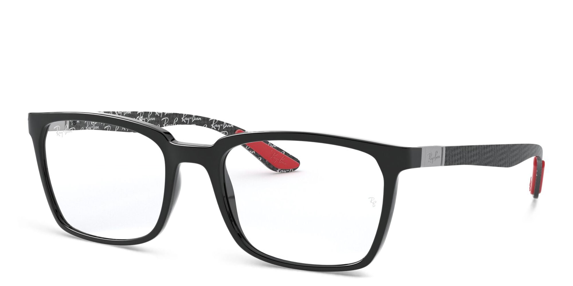 Shop Ray-Ban Rectangle Eyeglasses in Black online.