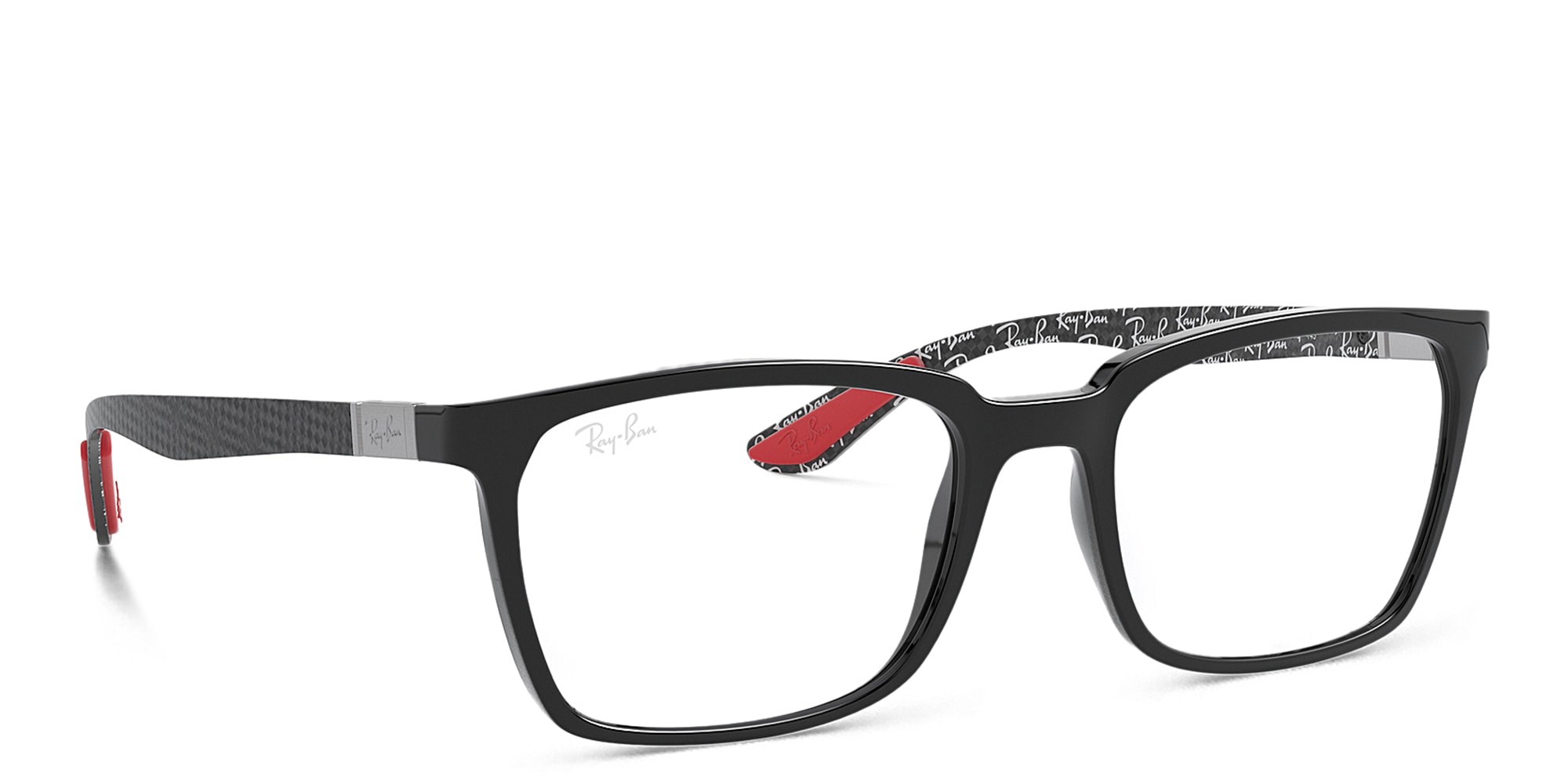Shop Ray-Ban Rectangle Eyeglasses in Black online.
