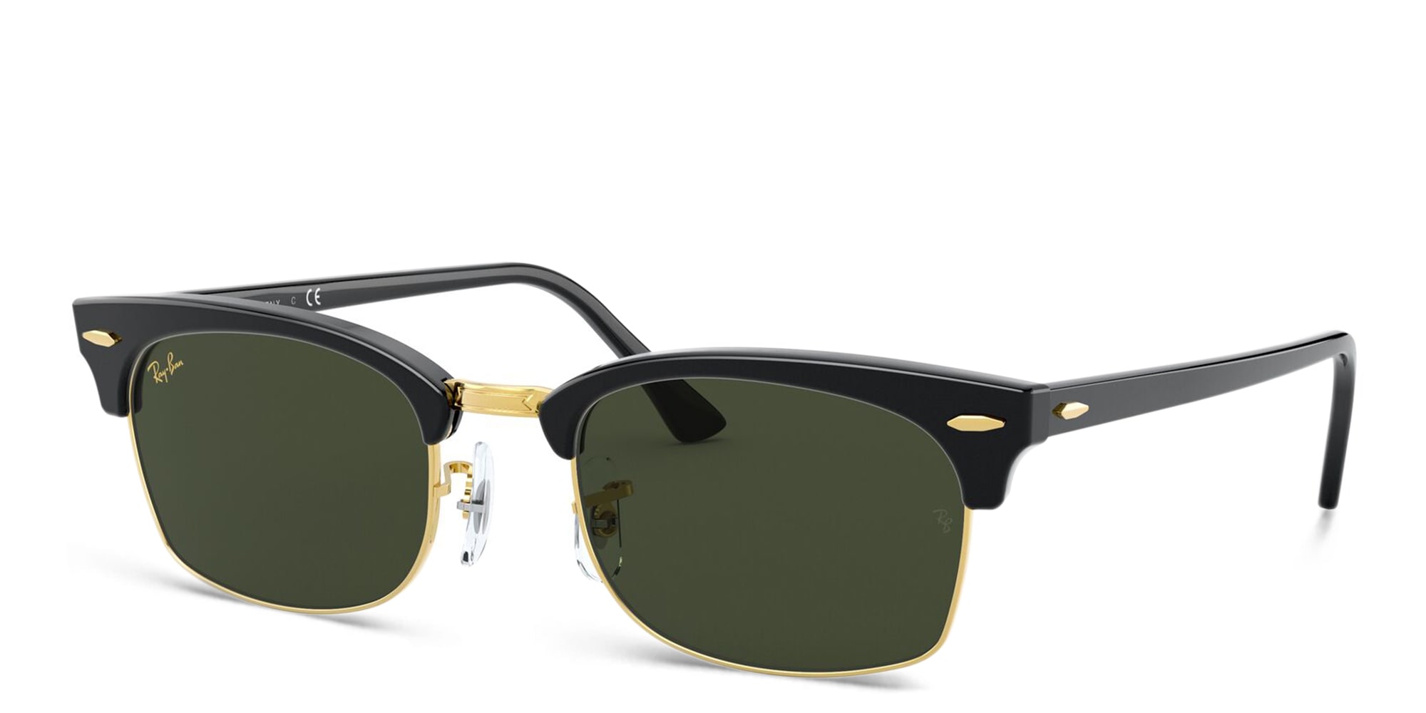 Shop Ray-Ban Rectangle Sunglasses in Black online.