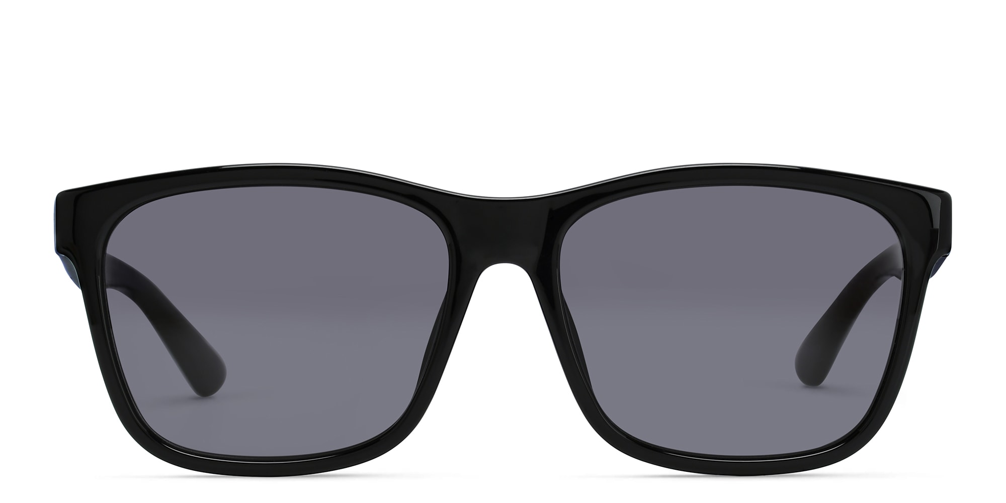 Shop GUCCI Rectangle Sunglasses in Black online.