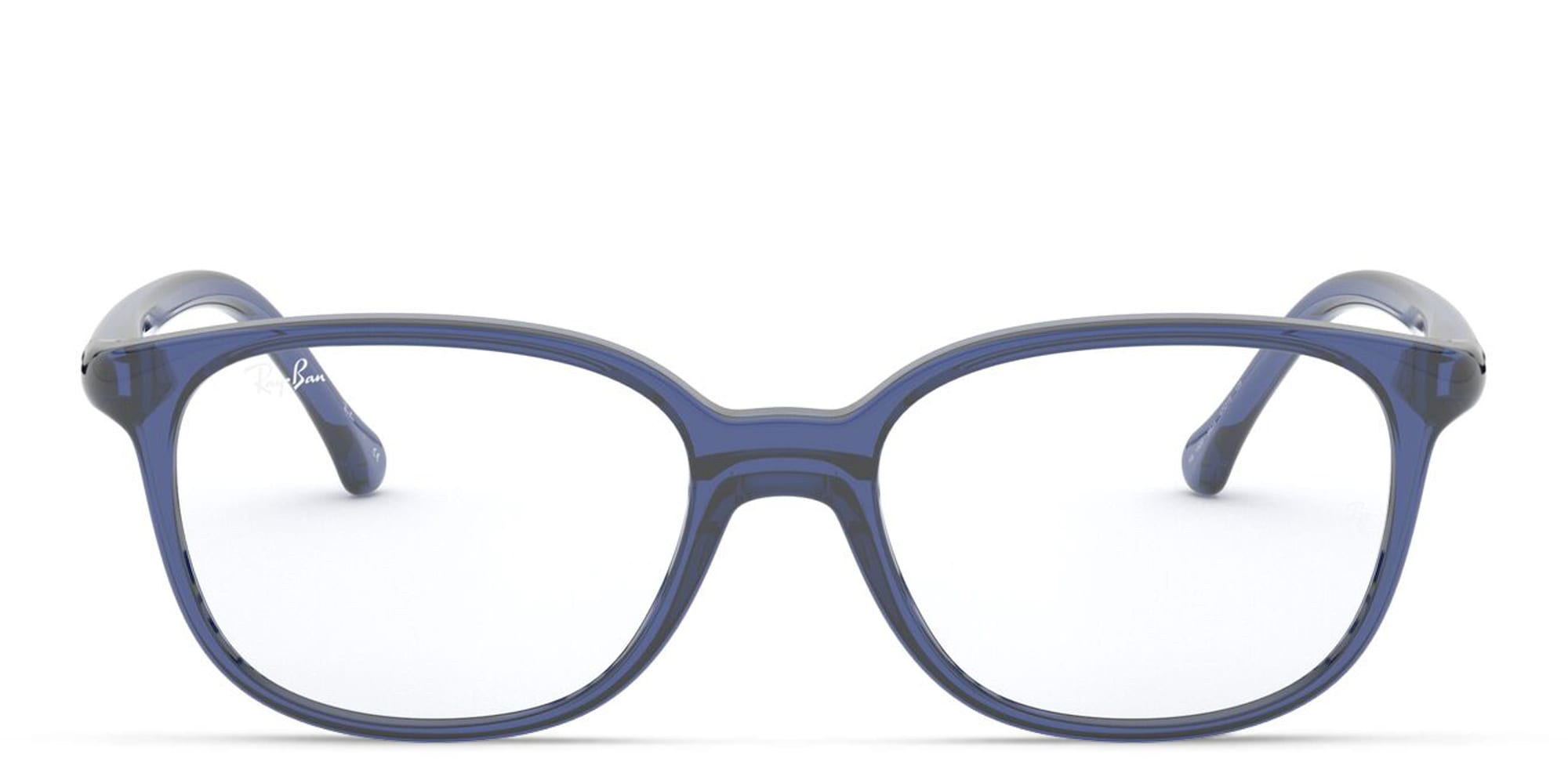 تسوق نظارة طبية بإطار مربع للصغار راي بان جونيور بلون Transparent Blue أونلاين.