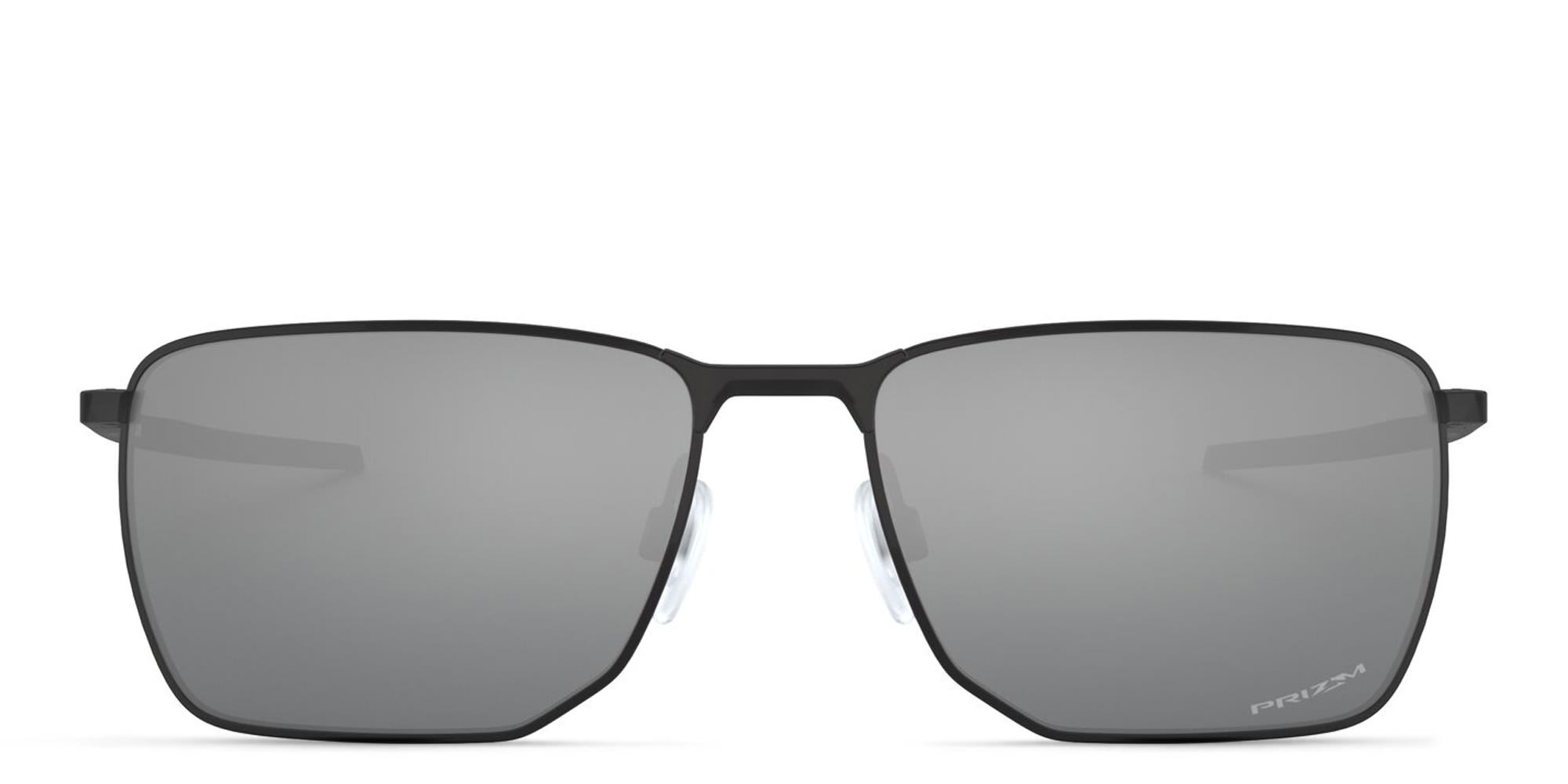 تسوق نظارة شمسية إجكتور بإطار مستطيل اوكلي بلون Satin Black أونلاين.
