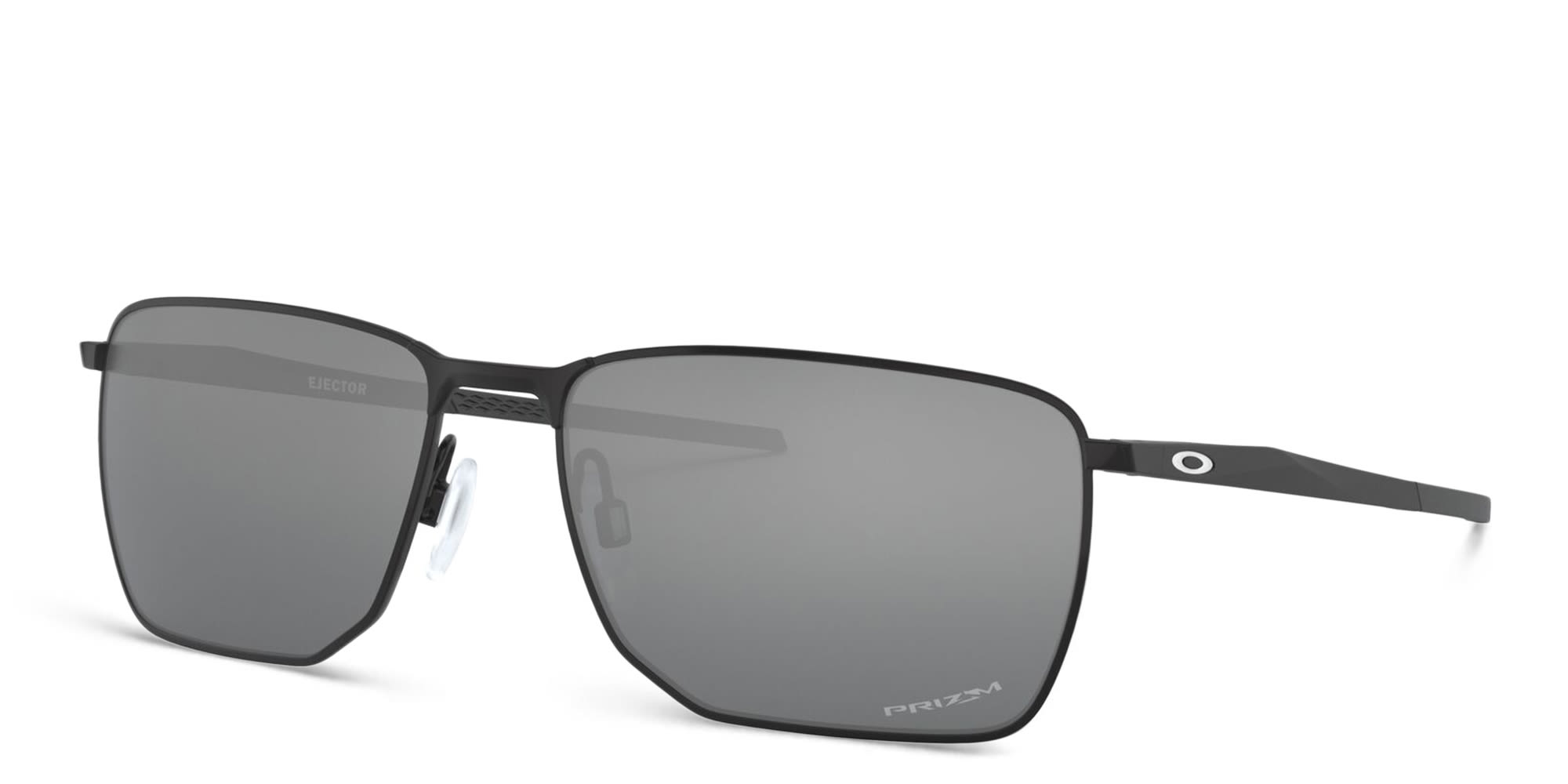 تسوق نظارة شمسية إجكتور بإطار مستطيل اوكلي بلون Satin Black أونلاين.