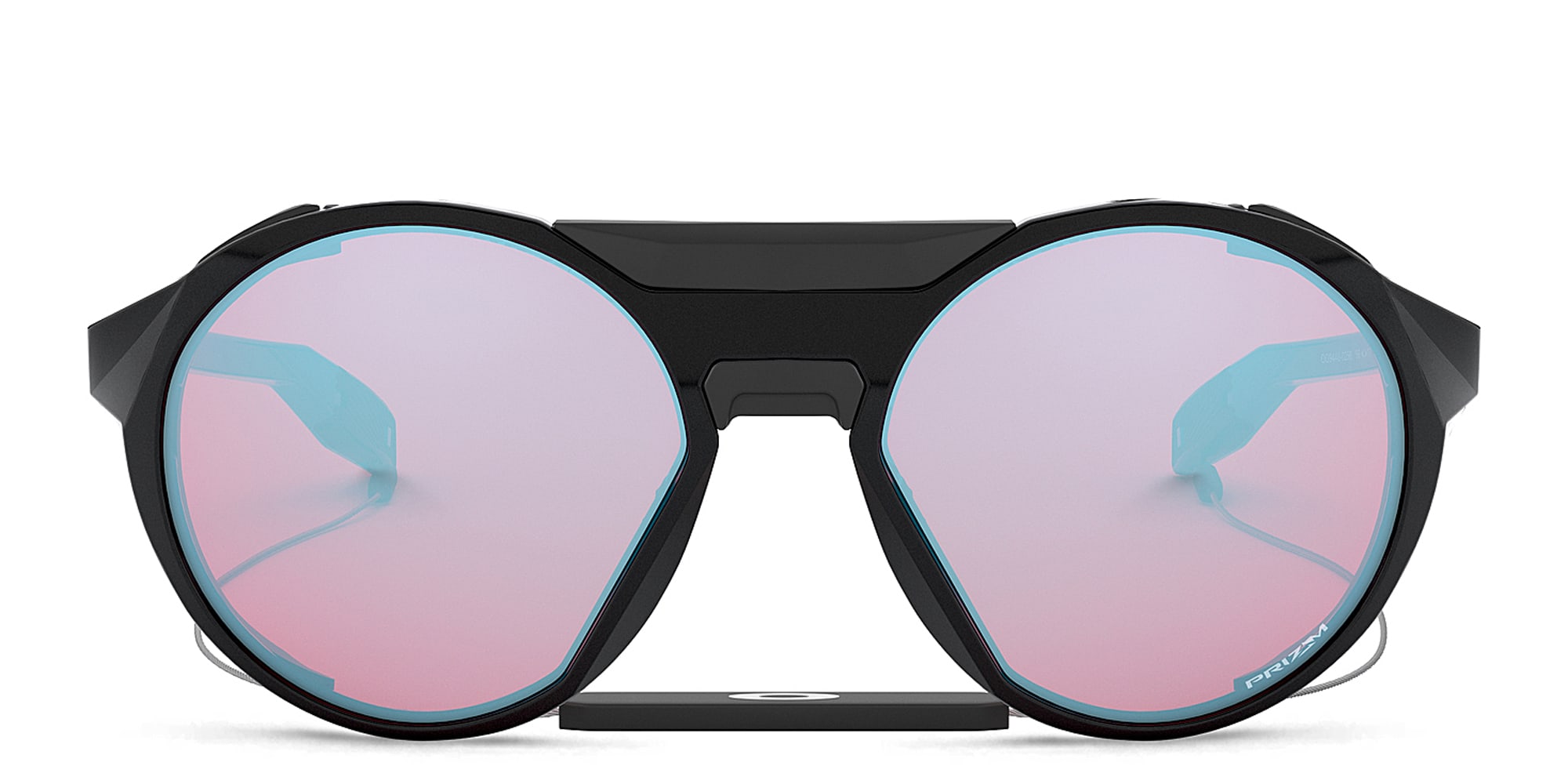 Shop Oakley Clifden Round Sunglasses in Polished Black online.