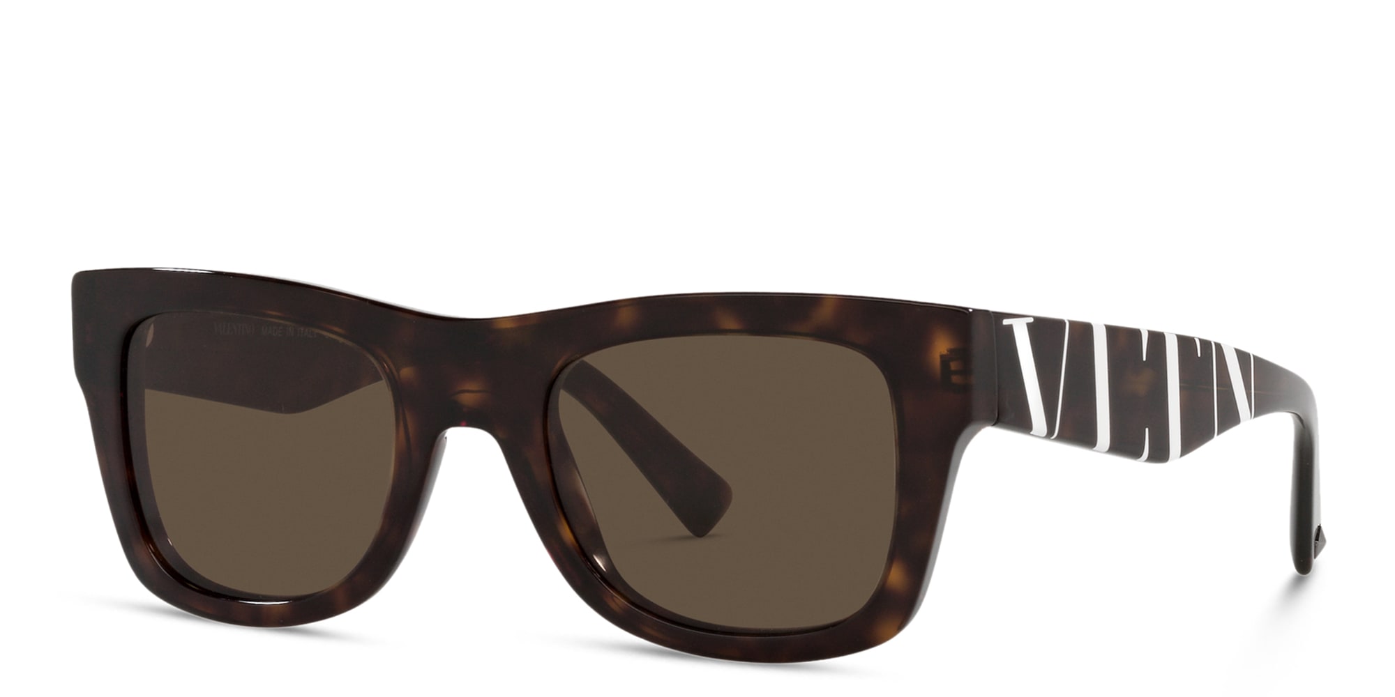 Shop VALENTINO Square Sunglasses in Havana online.