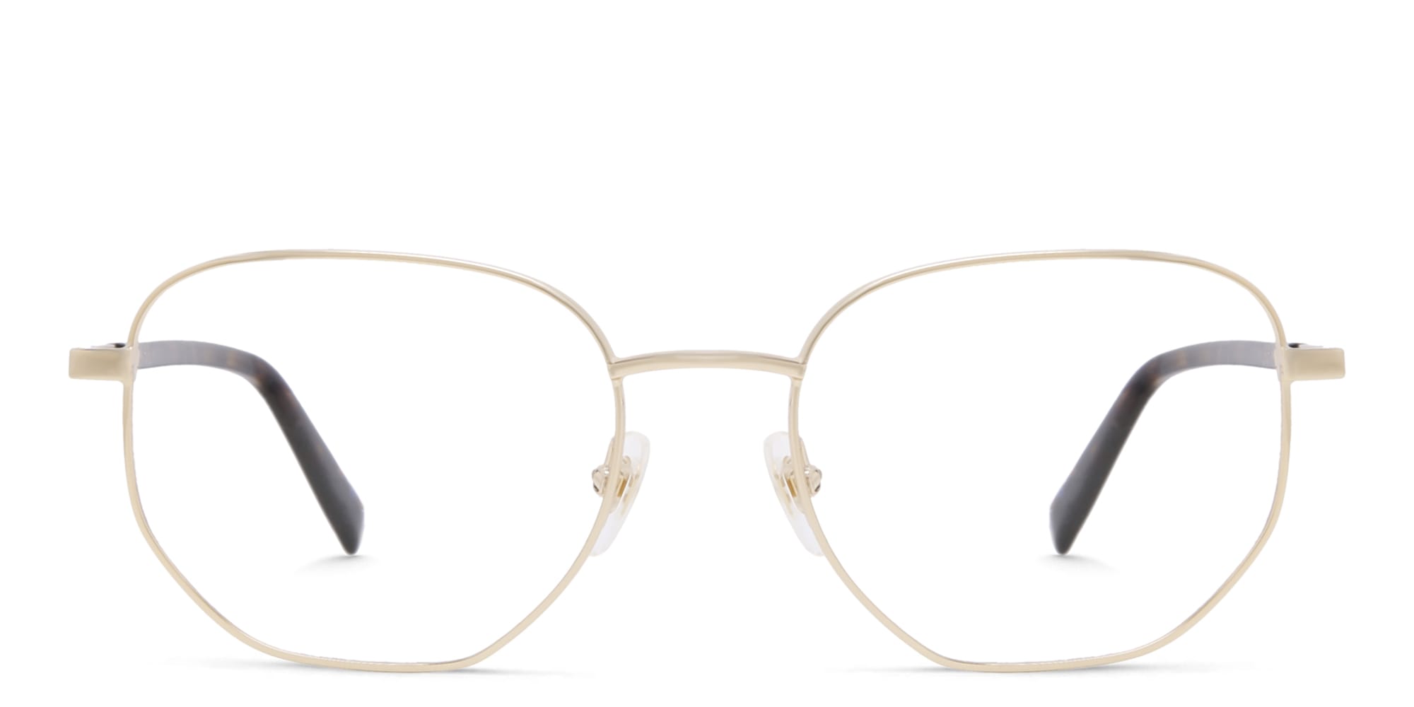 Shop EYE'M Irregular Eyeglasses in Gold online.
