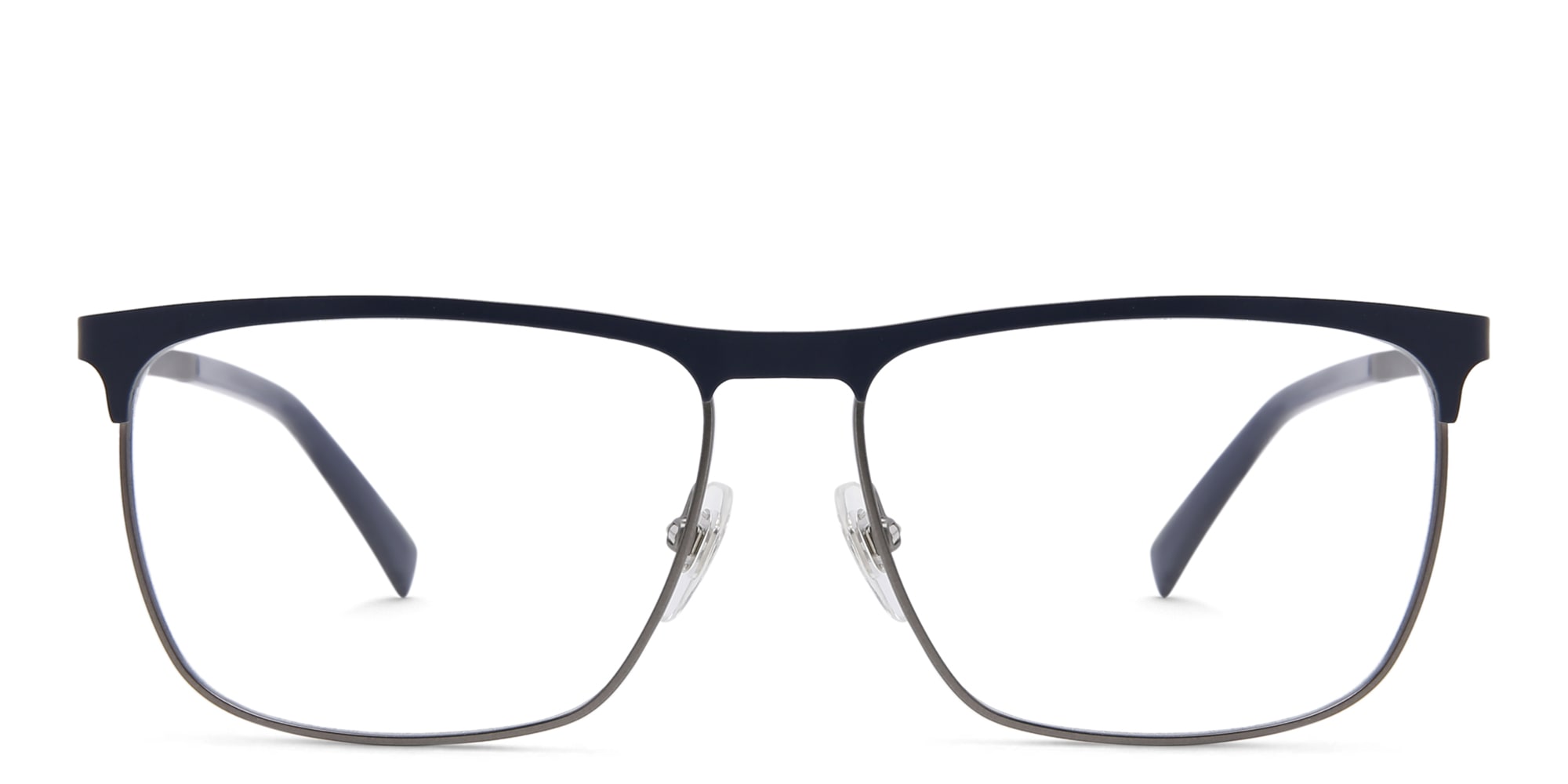 Shop EYE'M Wide Rectangle Eyeglasses in Blue online.