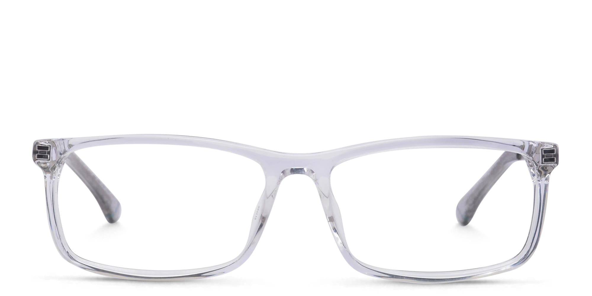 Shop EYE'M Wide Rectangle Eyeglasses in Clear online.
