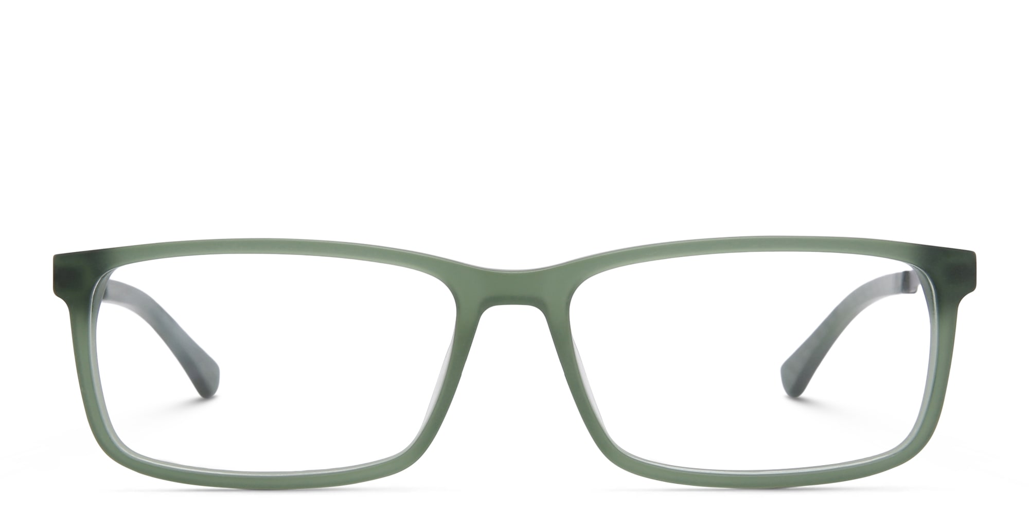 Shop EYE'M Wide Rectangle Eyeglasses in Green online.