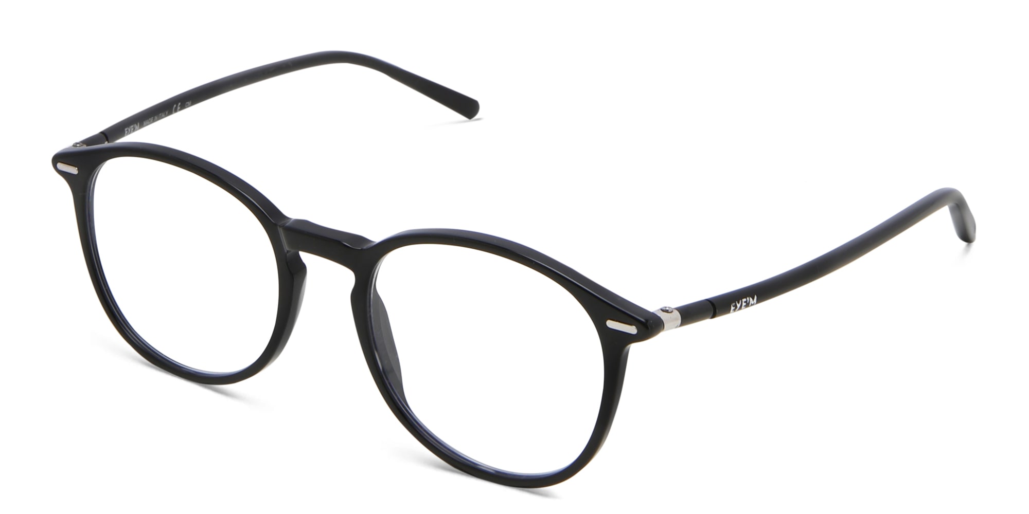 Shop EYE'M Round Eyeglasses in Black online.