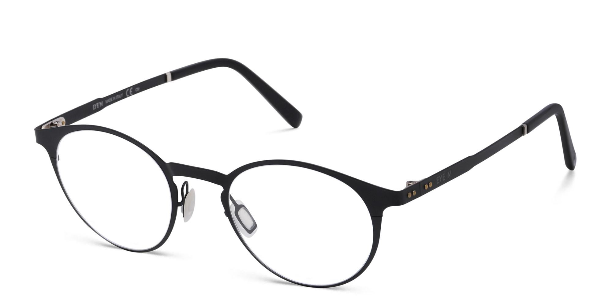 Shop EYE'M Round Eyeglasses in Black online.