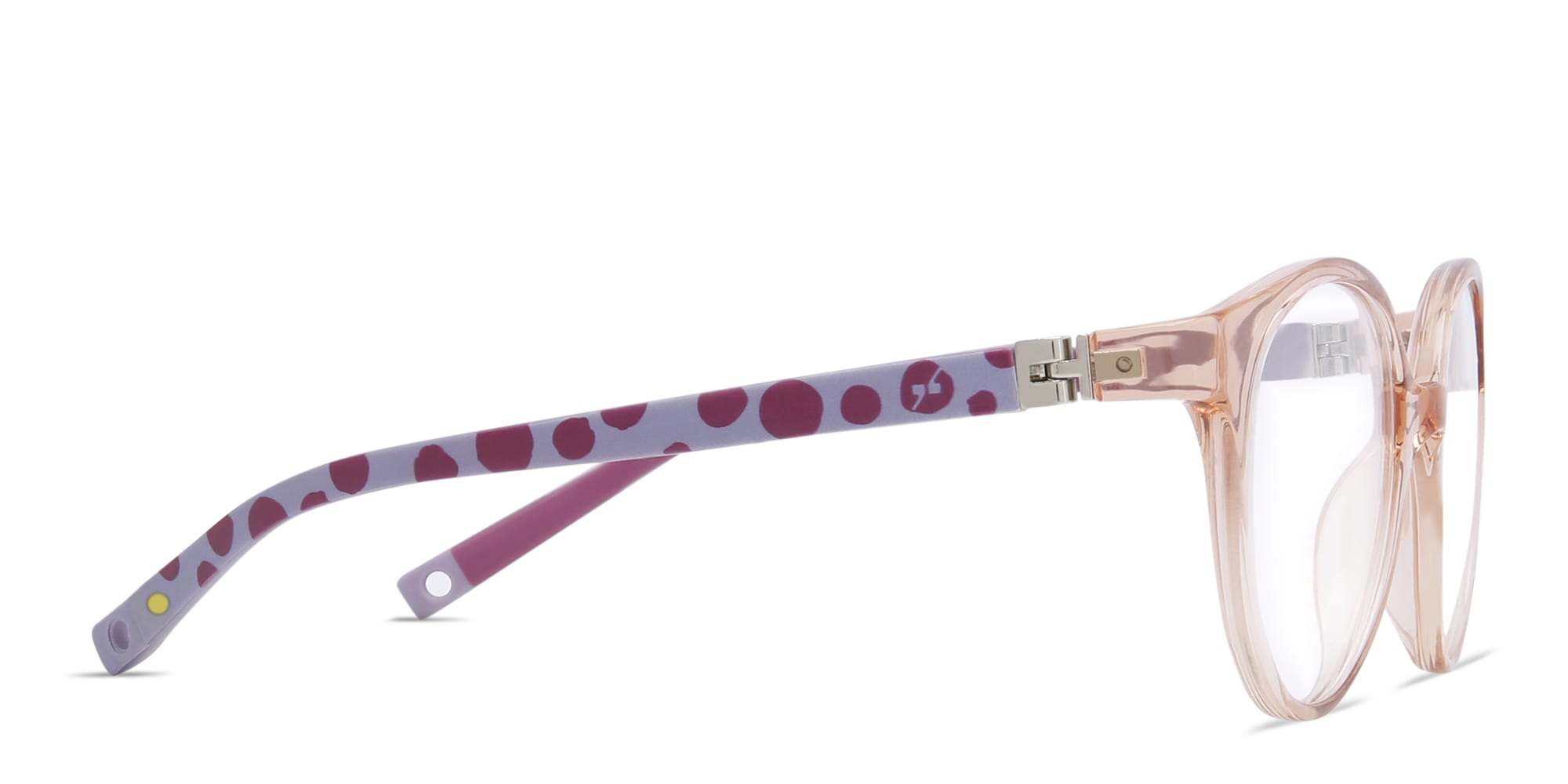Shop EYE'M Kids Round Eyeglasses in Pink online.