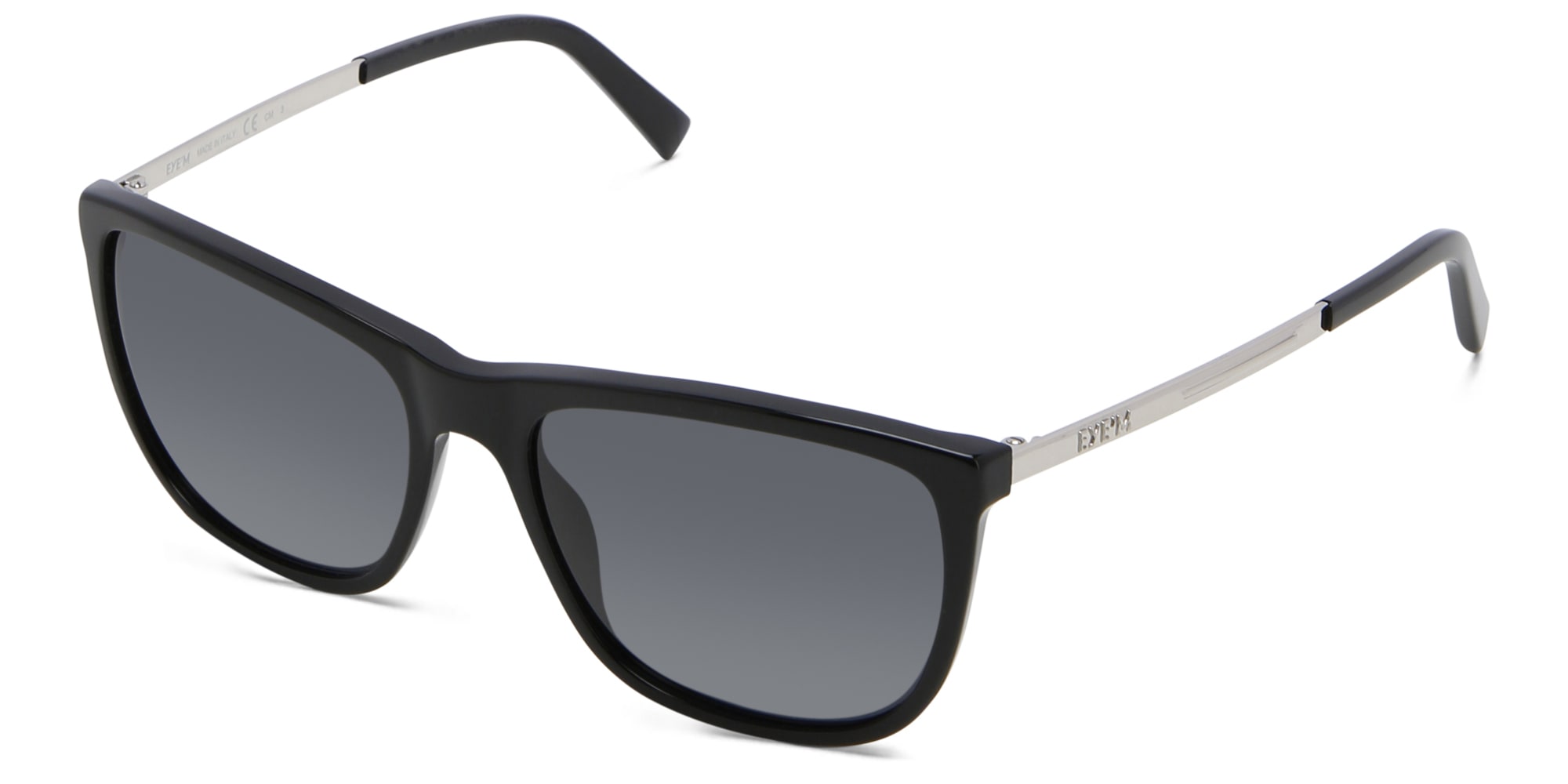 Shop EYE'M Square Sunglasses in Black online.
