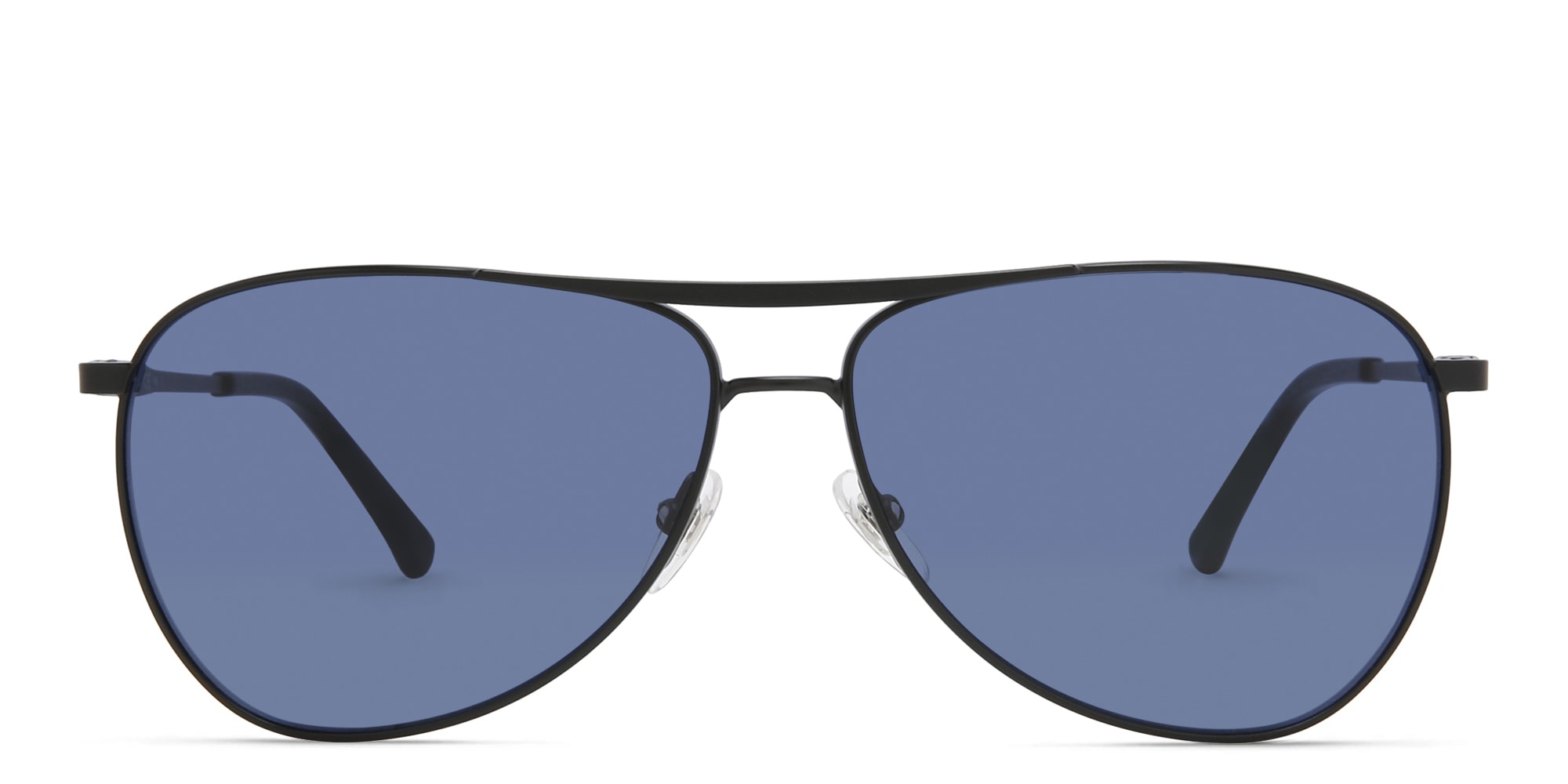 Shop EYE'M Wide Aviator Sunglasses in Black online.