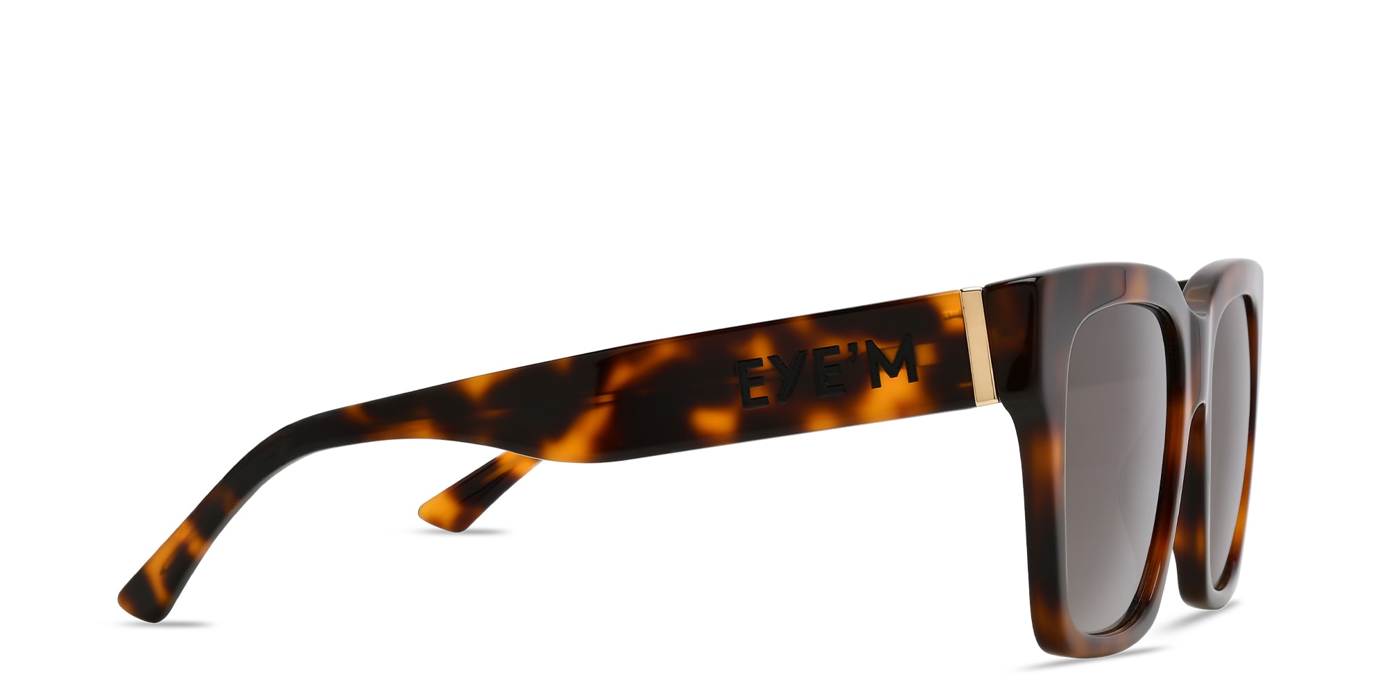 Shop EYE'M Square Sunglasses in Havana online.