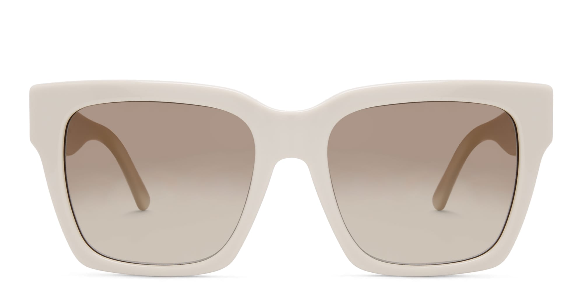 Shop EYE'M Square Sunglasses in White online.