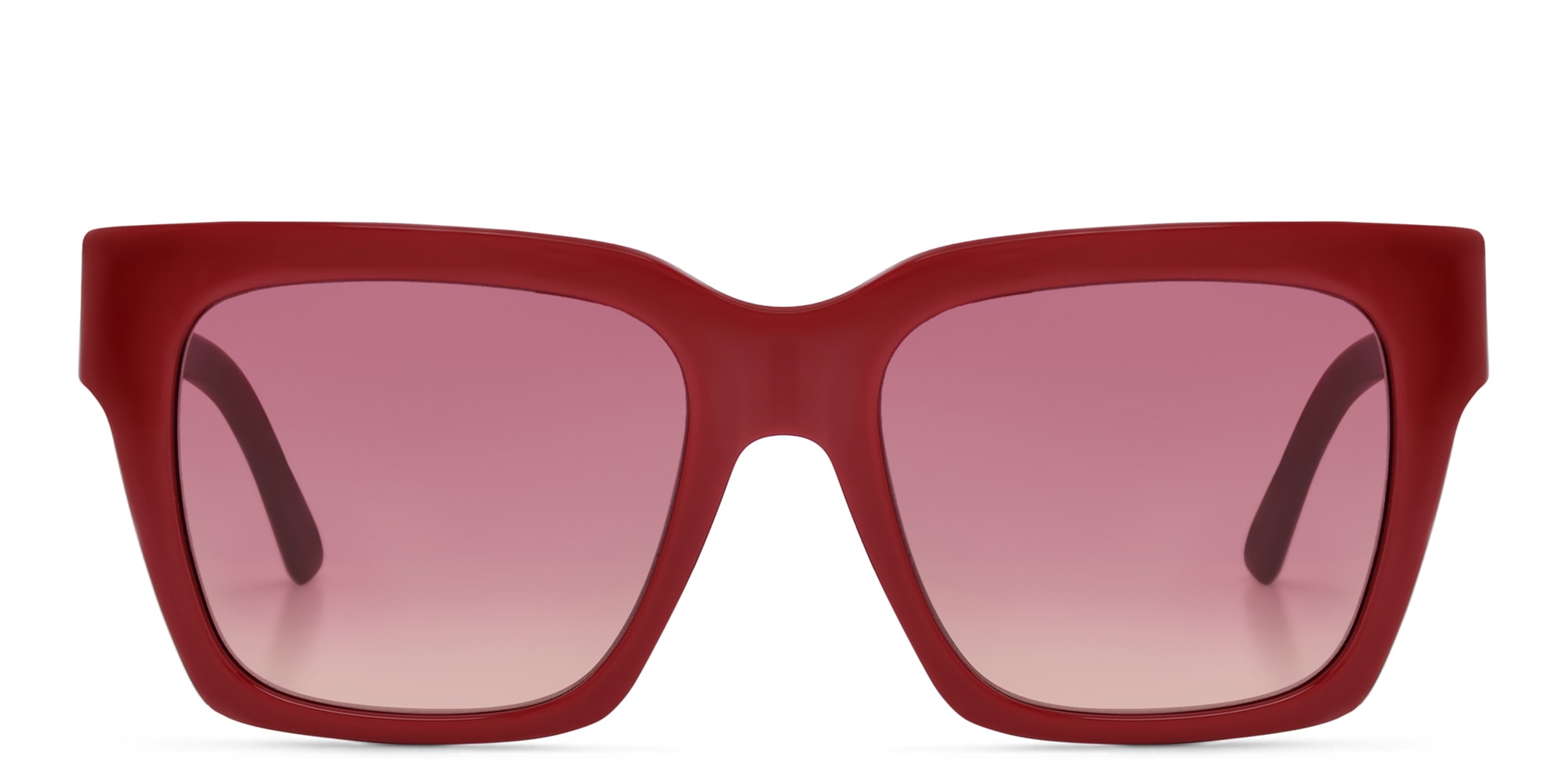 Shop EYE'M Square Sunglasses in Red online.