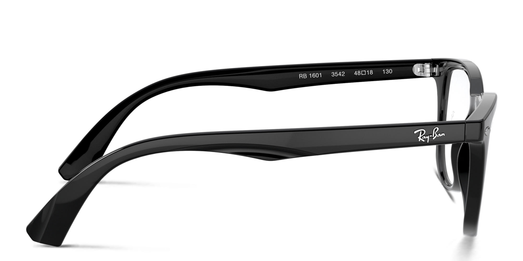 Shop Ray-Ban Junior Kids Square Eyeglasses in Black online.