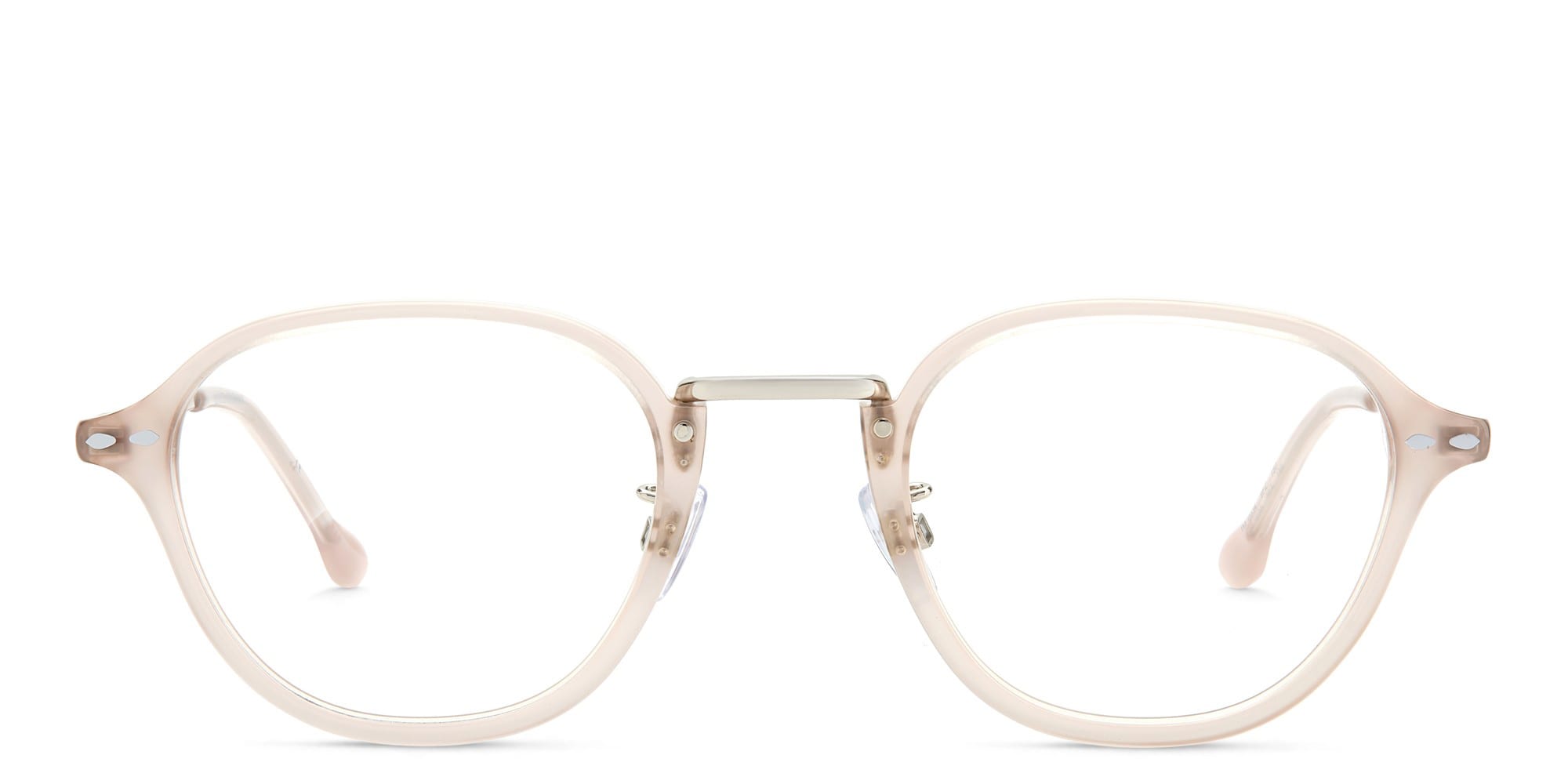 Shop ISABEL MARANT Round Eyeglasses in Nude Palladium online.